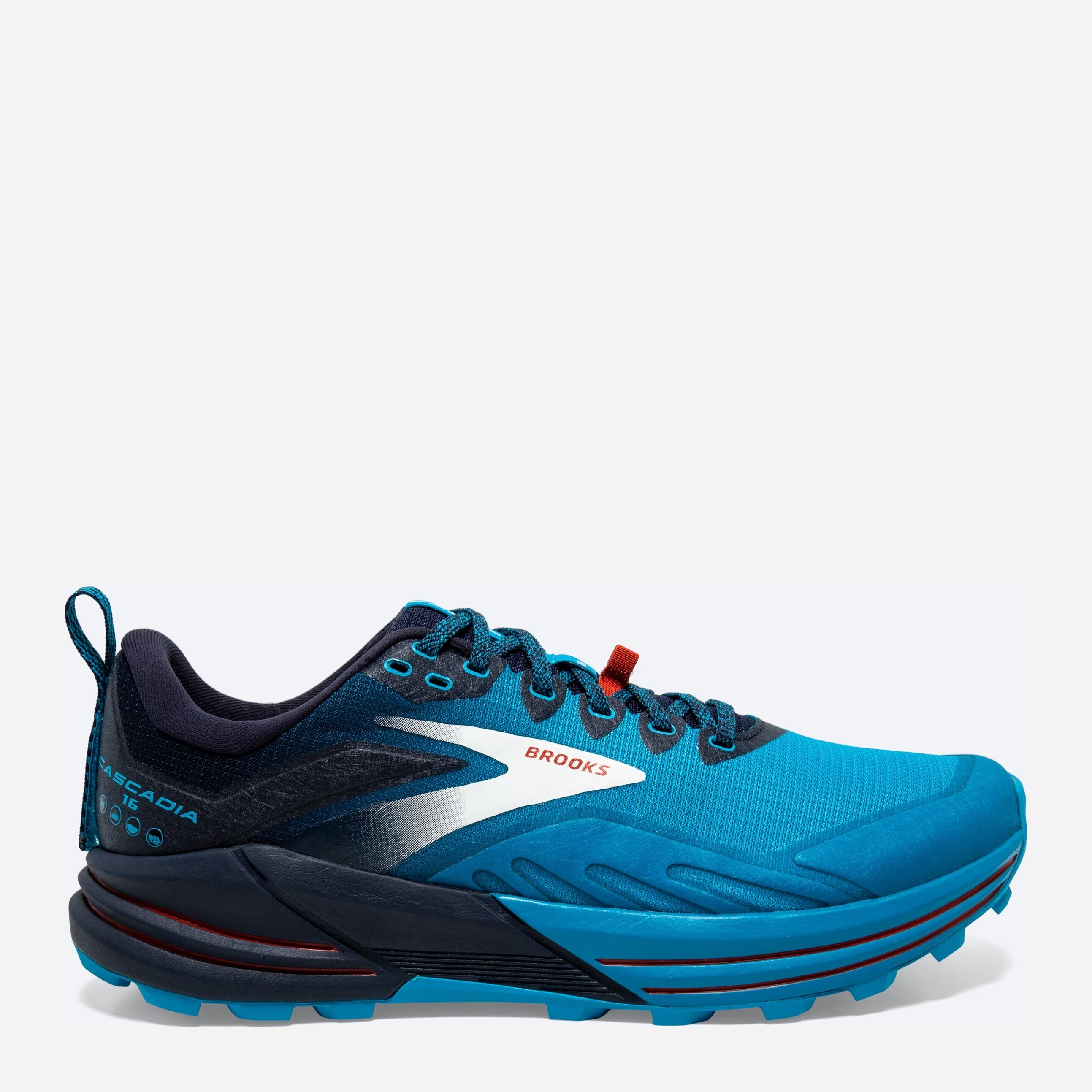 Акція на Чоловічі кросівки для бігу Brooks Cascadia 16 1103761D-490 (9.5US) 43 Блакитні від Rozetka