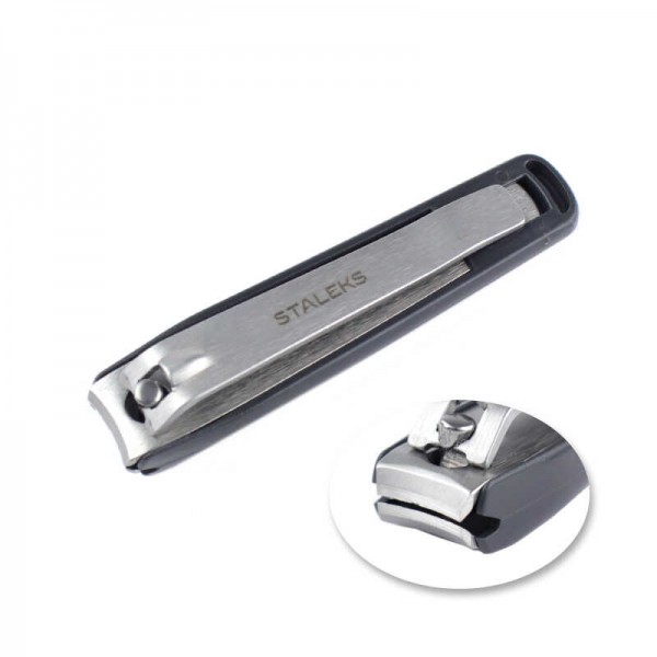 Книпсер Staleks PRO Beauty Care 20 For Men с контейнером для ногтей и ...