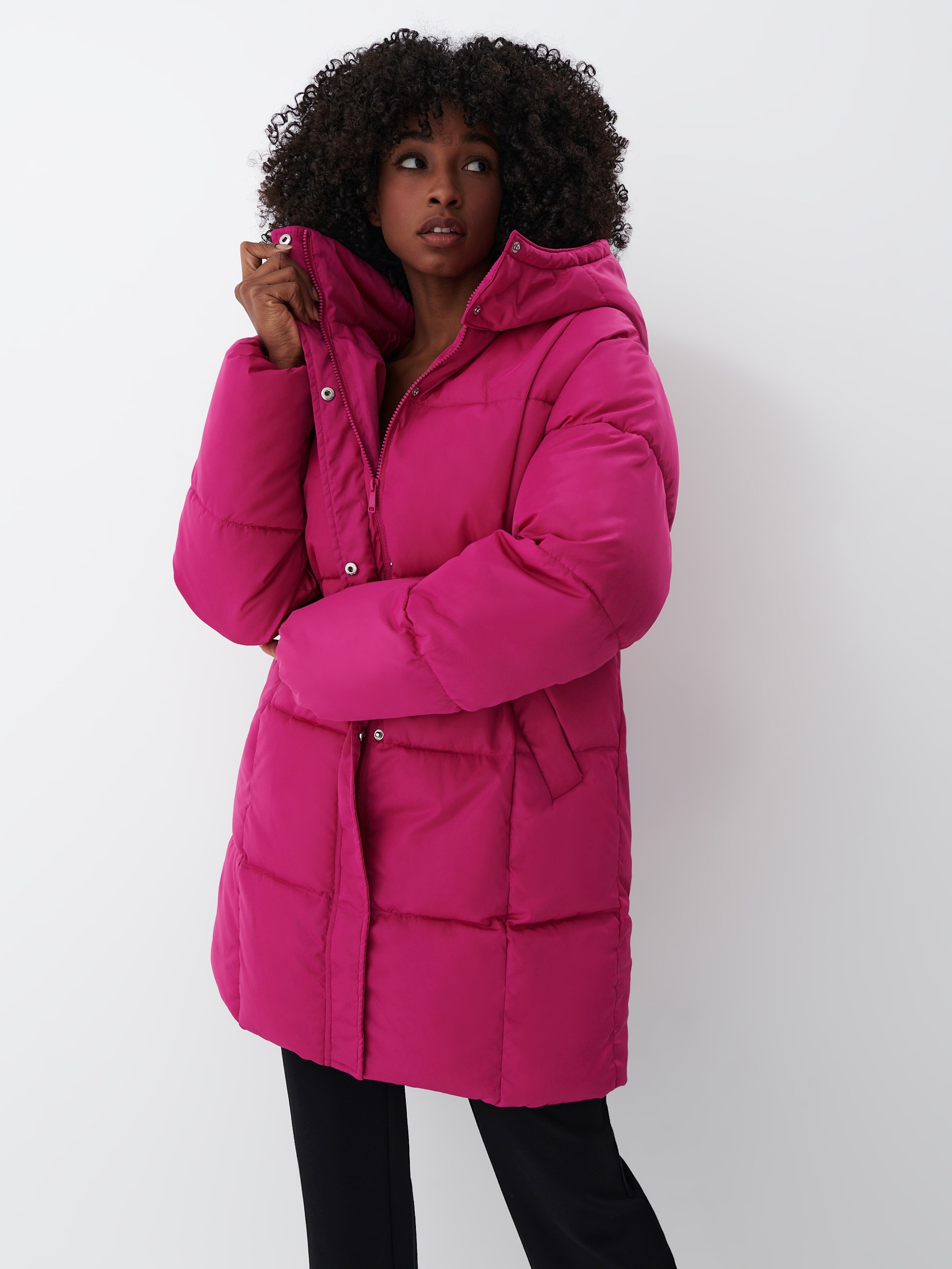 Акция на Пальто-куртка жіноче Mohito 0456Q-42X 34 Рожеве от Rozetka