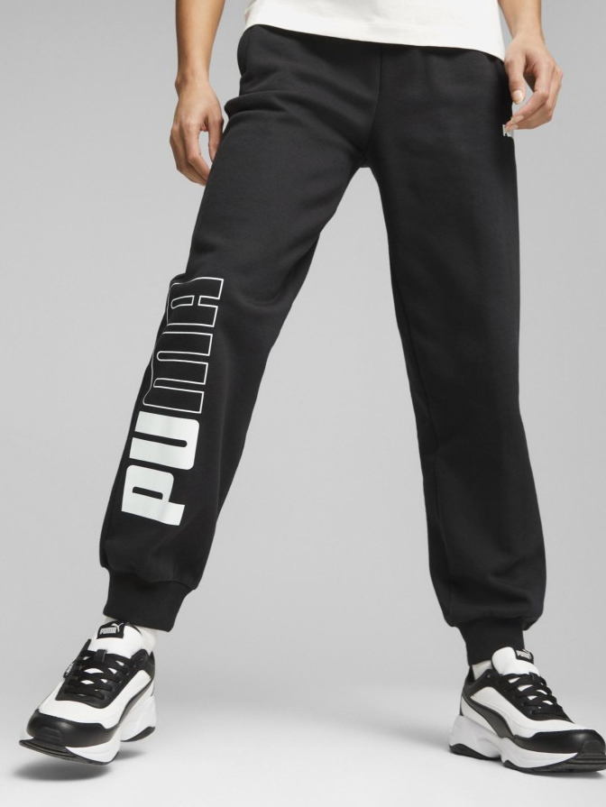 Акція на Спортивні штани жіночі Puma Power Colorblock Sweatpants Fl 67602501 S Чорні від Rozetka