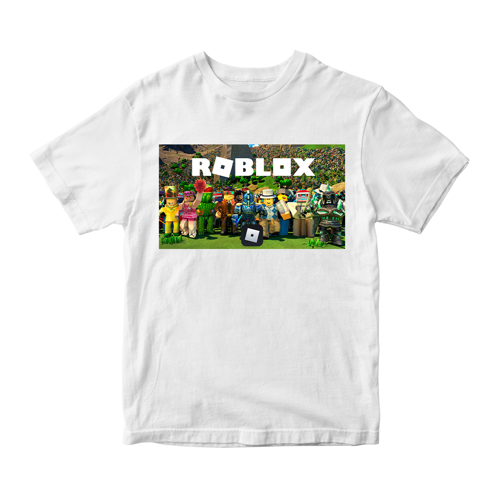 Футболка белая с оригинальным принтом онлан игры Roblox " Роблокс ...