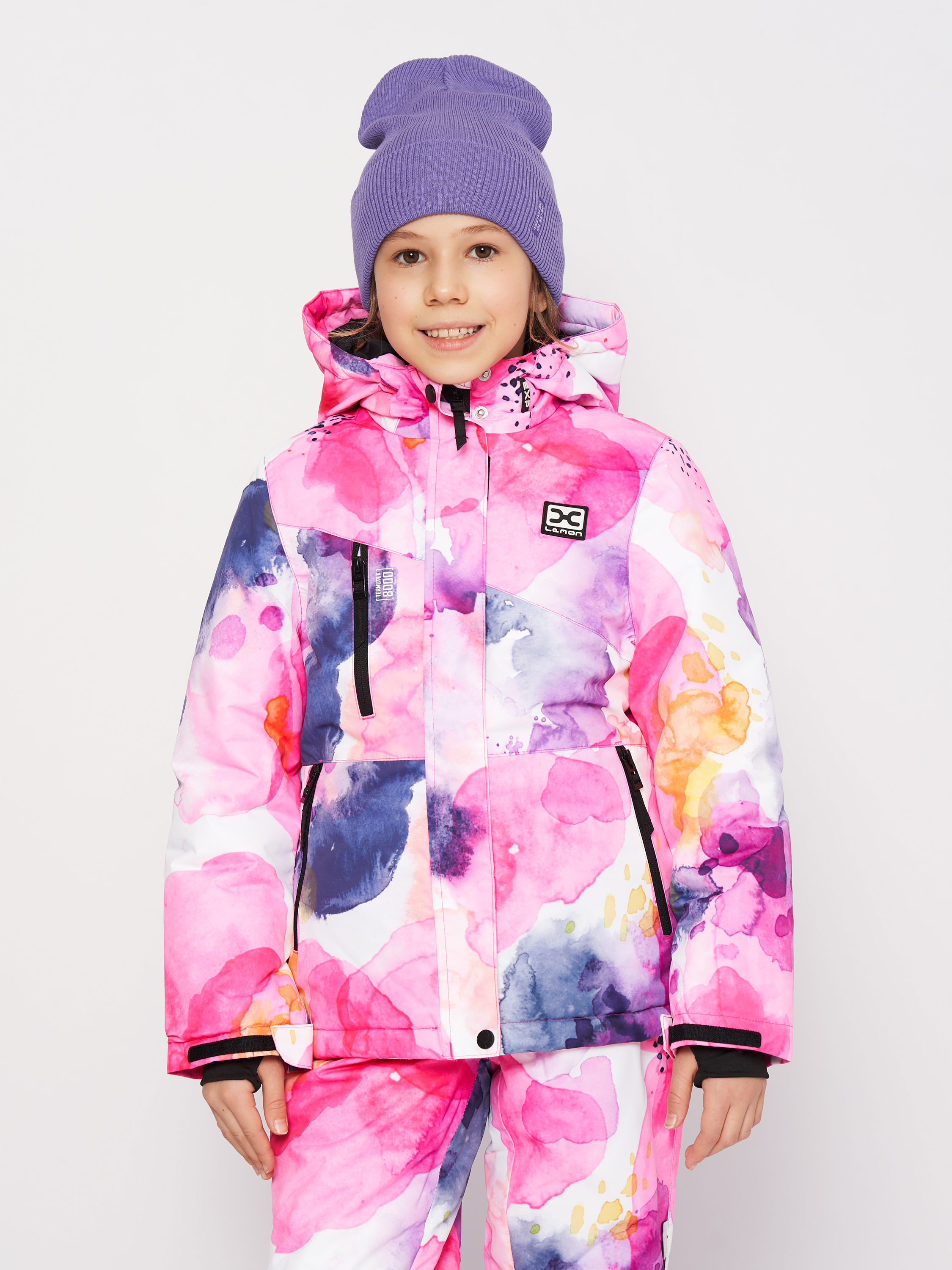 Акція на Дитяча зимова лижна куртка для дівчинки Lemon Outerwear Snow&Ski Girl ZL3152109OSG-007 116 см Рожева від Rozetka