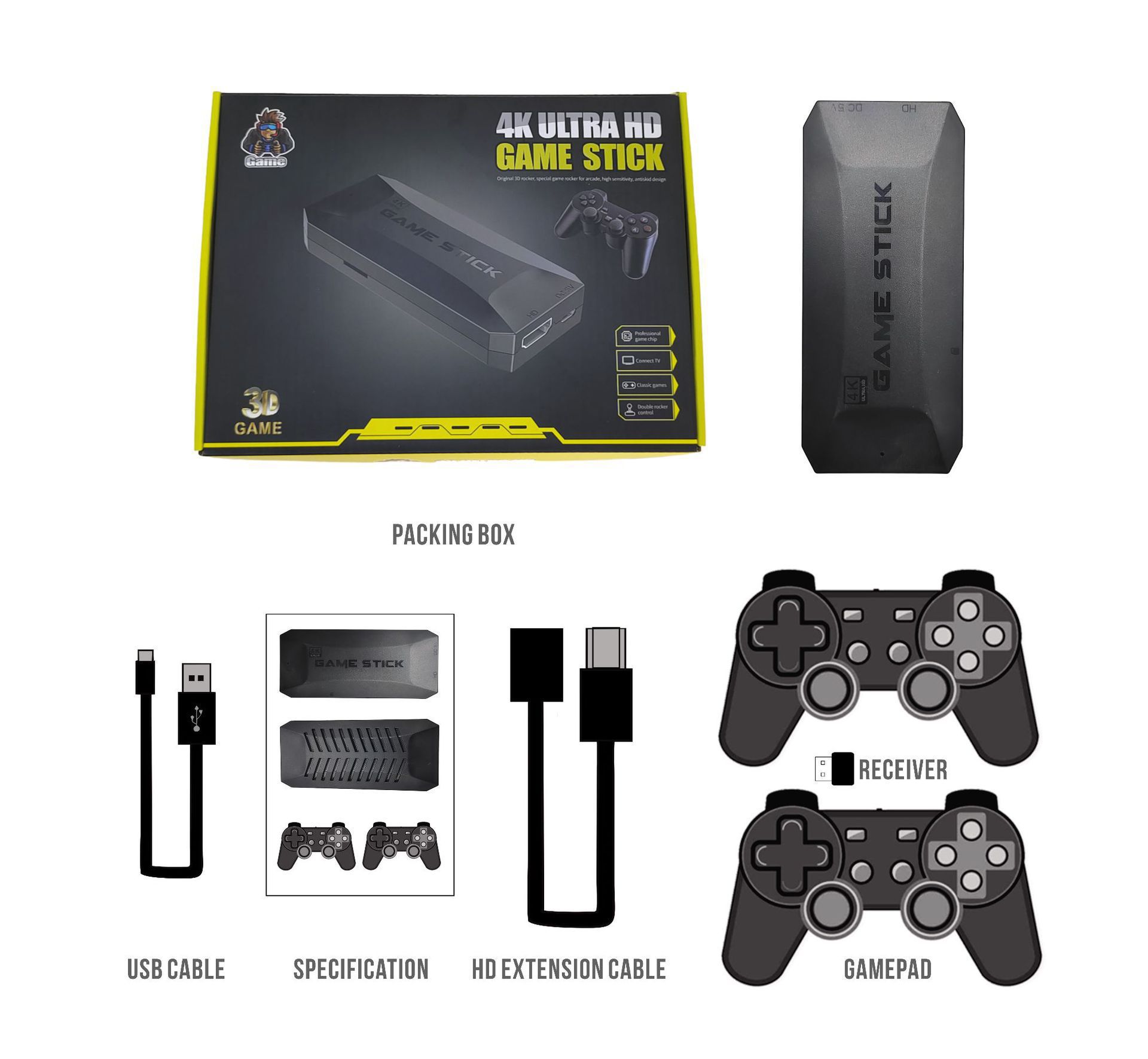 Игровая консоль Game Stick Lite M16 64Gb 4K Ultra HD 2 джойстика 20000+ игр  25+ эмуляторов – фото, отзывы, характеристики в интернет-магазине ROZETKA  от продавца: GadgetAroma | Купить в Украине: Киеве, Харькове,