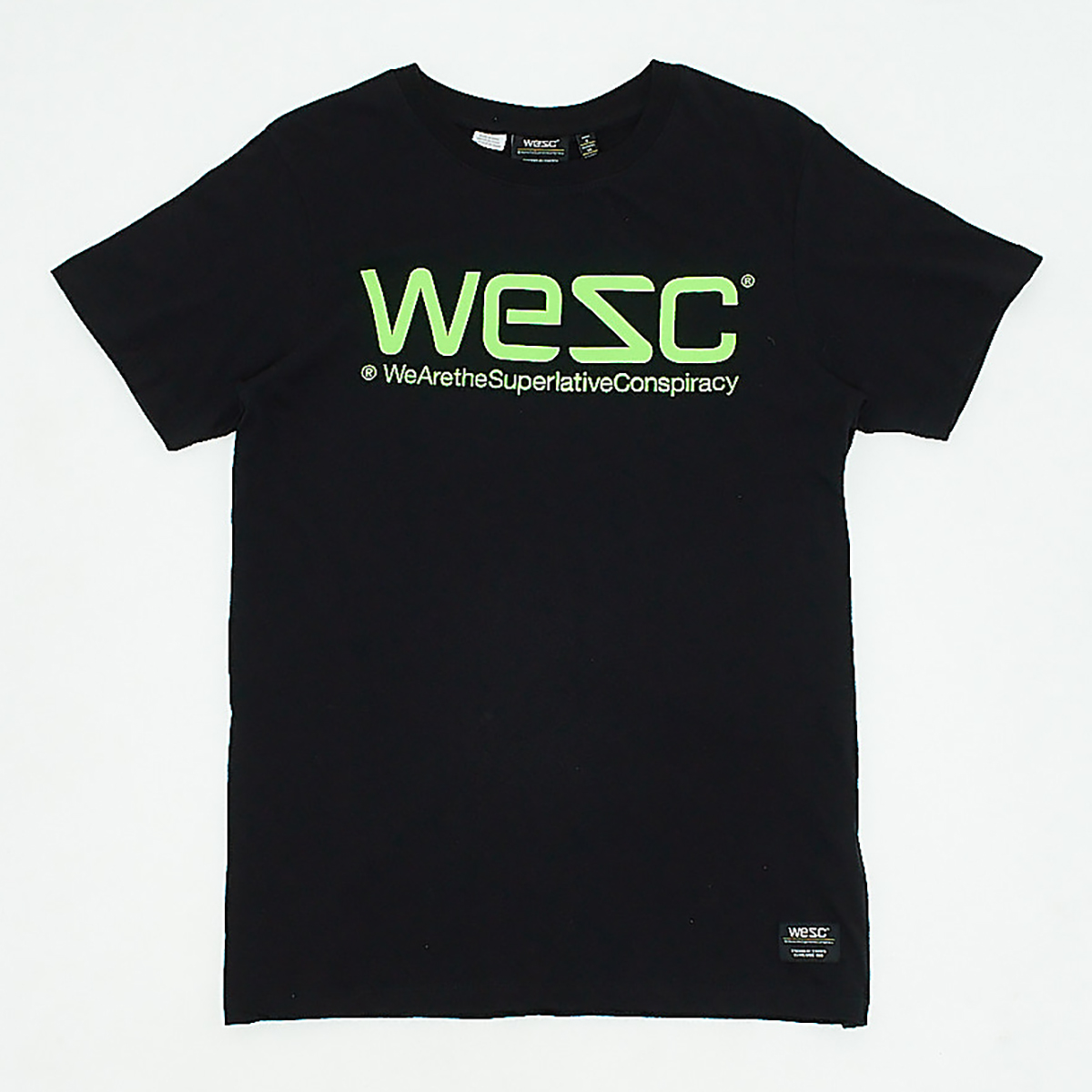 Акція на Футболка чоловіча WeSC XAZ420987MXDC M Чорний/Салатовий від Rozetka