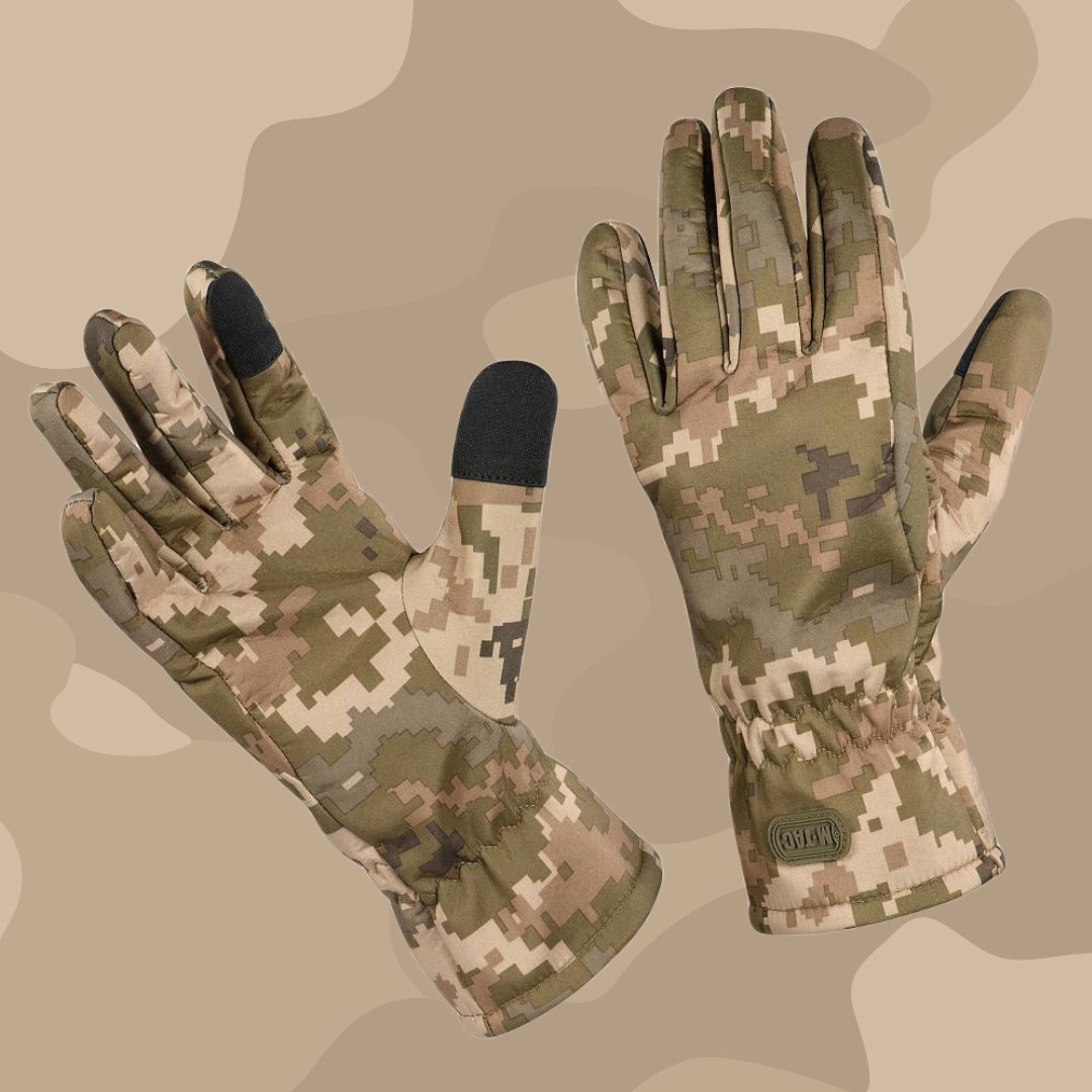 Тактические перчатки M-Tac Winter Soft Shell MM14, Зимние военные ...