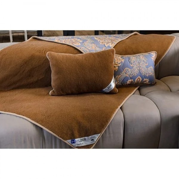 

Комплект двухспальный Одеяло, наматрасник и две подушки из верблюжей шерсти CAMEL/SATIN Hilzer цвет Коричневый