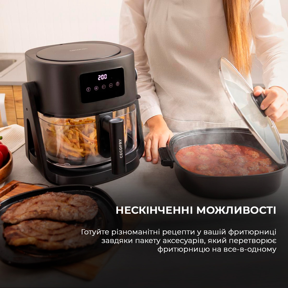 Мультипечь (аэрогриль-фритюрница) CECOTEC Cecofry Flip&Grill 4500 – фото,  отзывы, характеристики в интернет-магазине ROZETKA от продавца: WOWS |  Купить в Украине: Киеве, Харькове, Днепре, Одессе, Запорожье, Львове