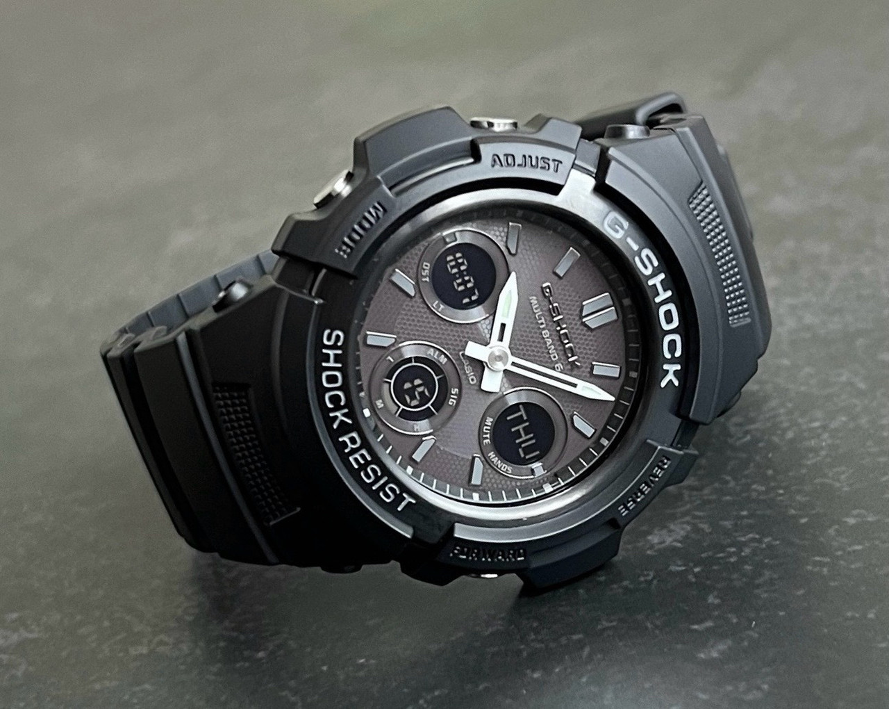 Часы наручные Casio G-Shock AWG-M100B-1A Tough Solar Multiband 6