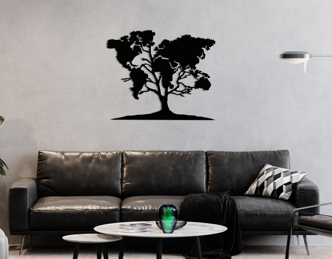 Декоративное панно на стену из дерева Upwood Decor Дерево карта Tree ...