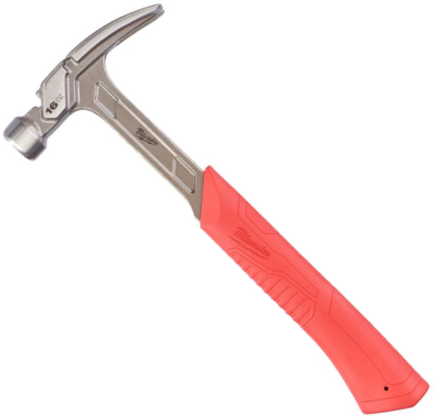 Стальной молоток Milwaukee с прямым гвоздодером 16 унций/450 г ...