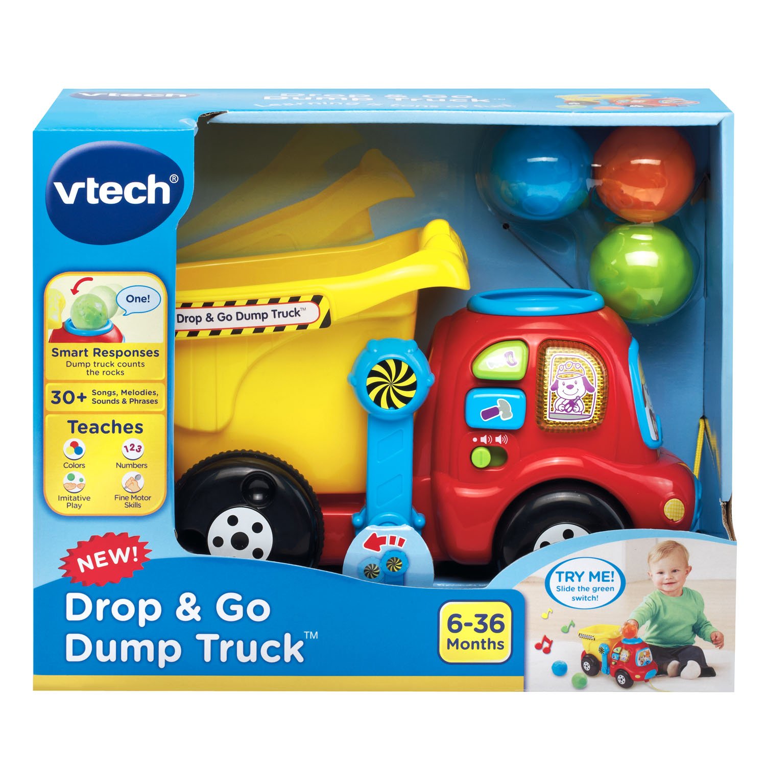 Vtech drop and store go dump truck