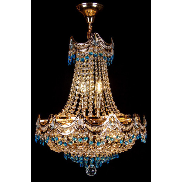 

Хрустальная люстра L8391/420/8 (FGDWTBL) Handmade (YE-L8391/420/8-FGD+WT+BL)