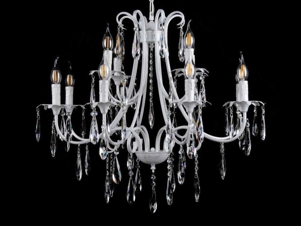 

Люстра свеча L30174/84 (WTSL) Handmade (YE-L30174/8+4-WT+SL)