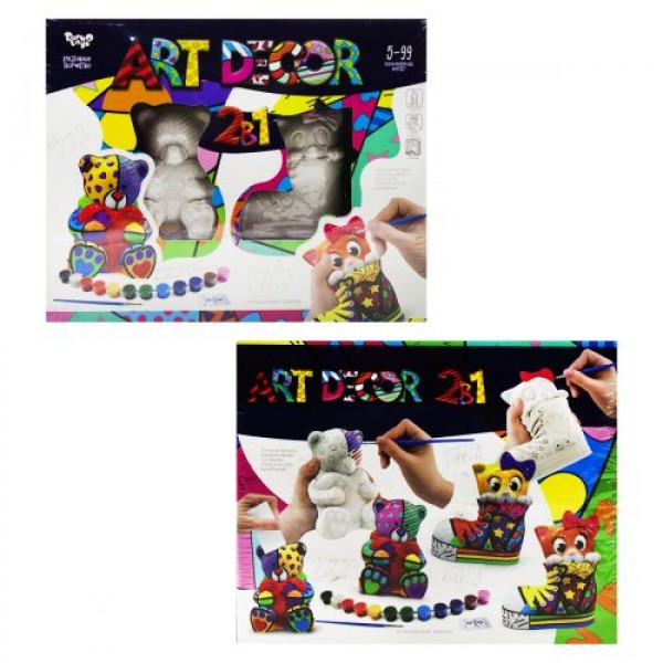 

Набор для творчества "Art Decor 2 в 1: Мишка и Котик" (рус) ARTD-02-01