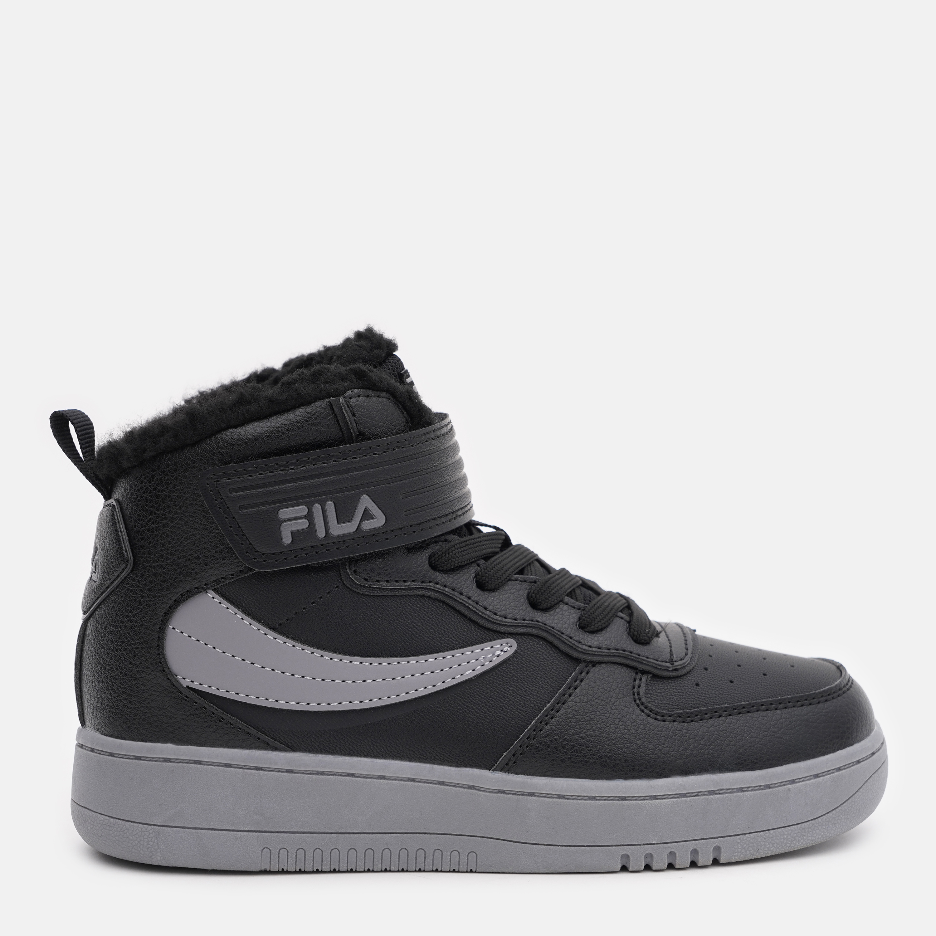 Акция на Підліткові зимові черевики для хлопчика Fila Fil High Fur B 104905FLA-99 35 Чорні от Rozetka