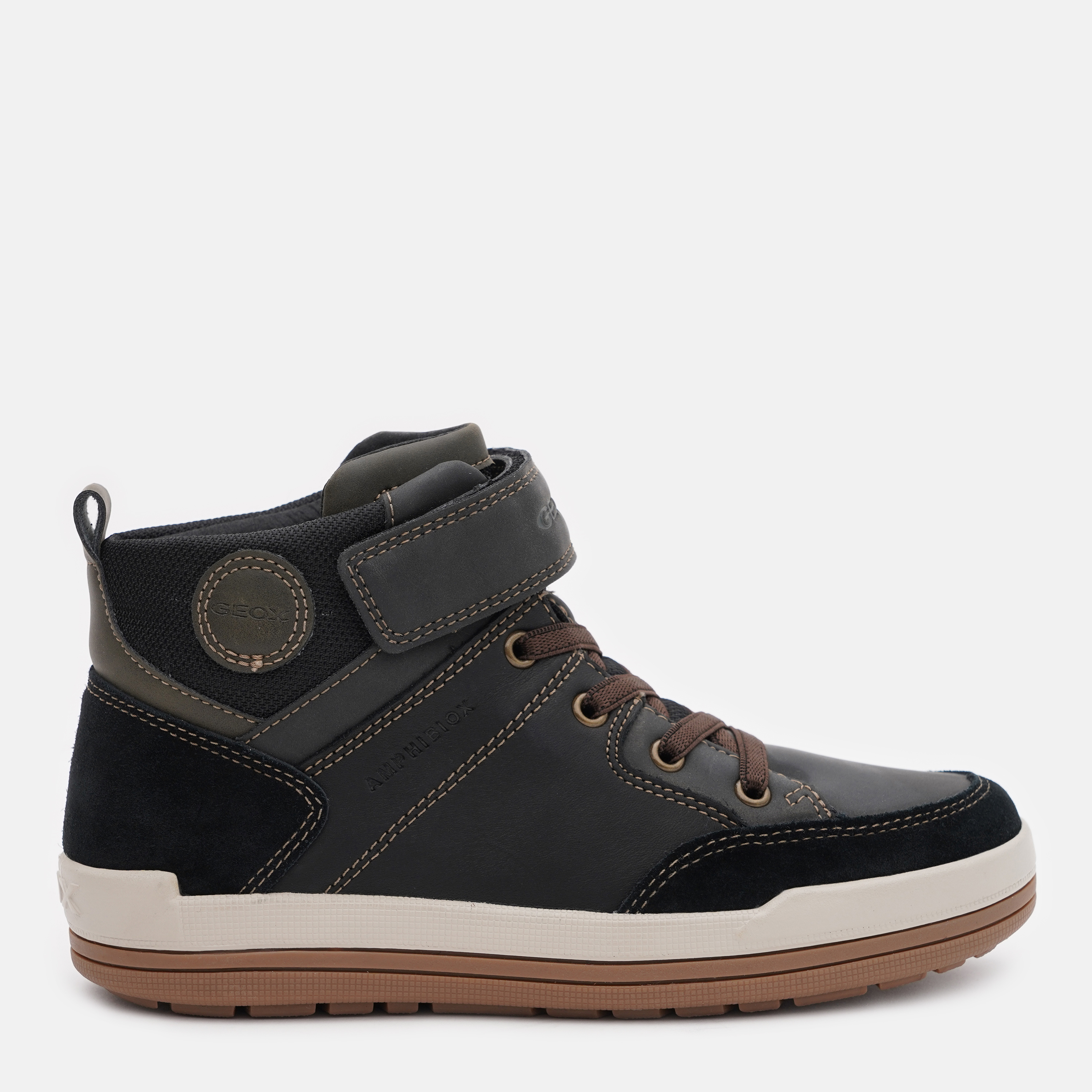 Акція на Підліткові зимові черевики для хлопчика Geox J16F3A-043ME-C0033 35 Чорні від Rozetka