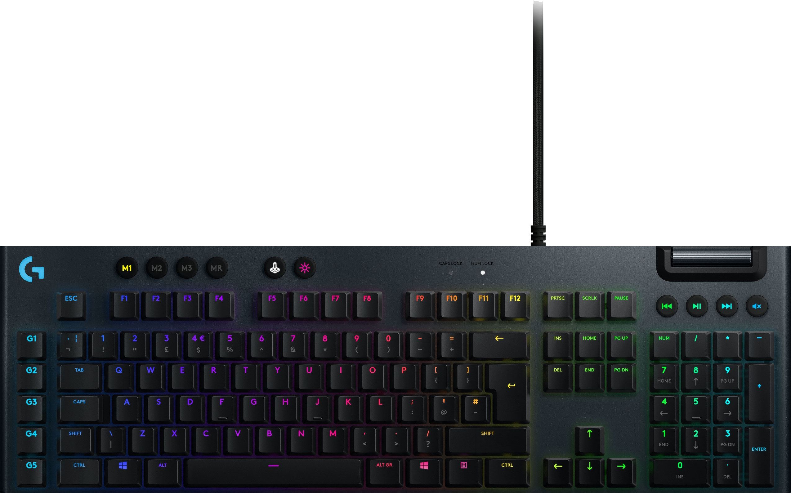 

Клавіатура дротова Logitech G815 Gaming Mechanical GL Tactile RGB USB (920-008991)