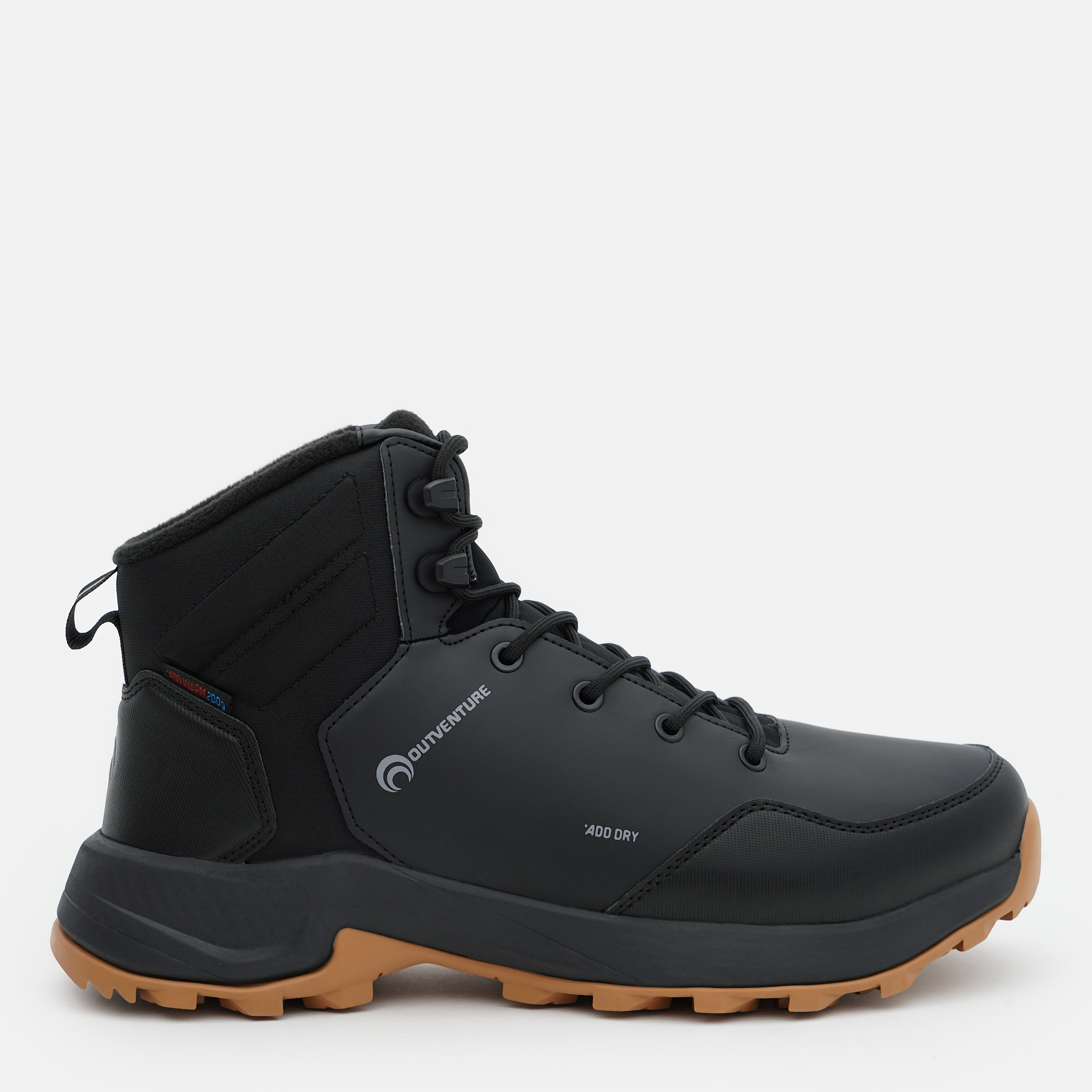 Акция на Чоловічі черевики для туризму Outventure Frostline Men'S Boots 123110-99 41 25.5 см Чорні от Rozetka