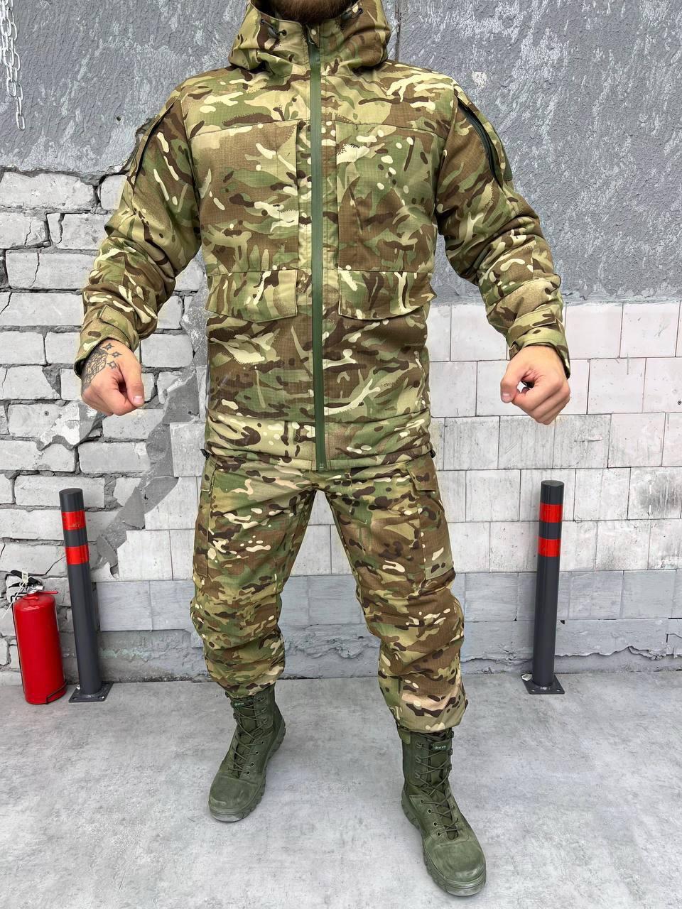 Зимний мужской костюм Softshell куртка и штаны Мультикам L (Kali ...
