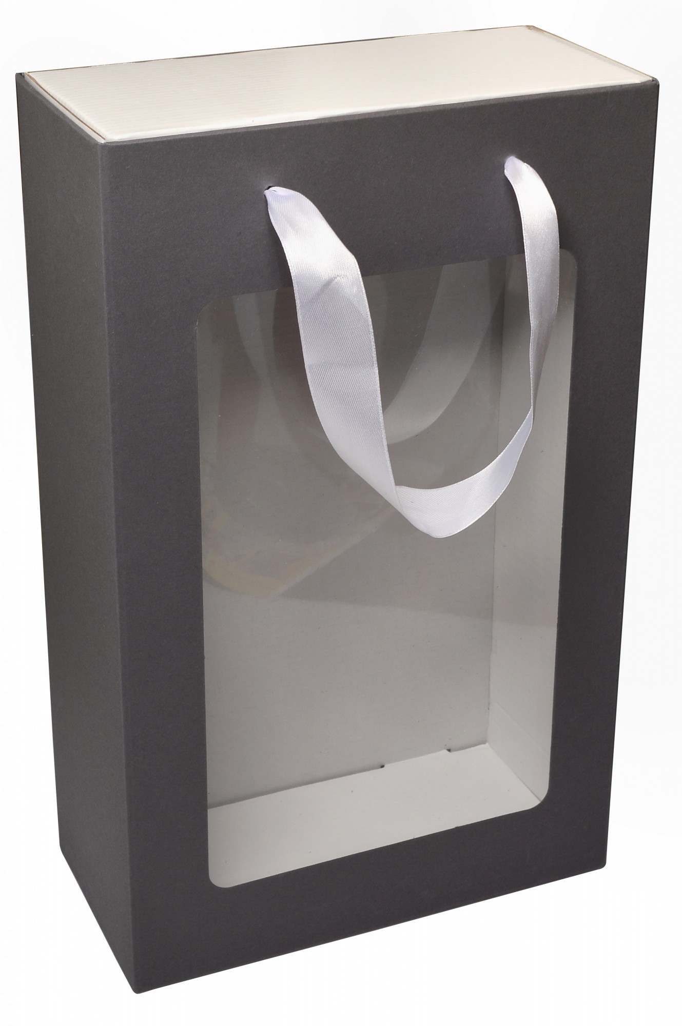 Коробка подарункова 350х210х100 мм з пакетом сіра – фото, відгуки ...