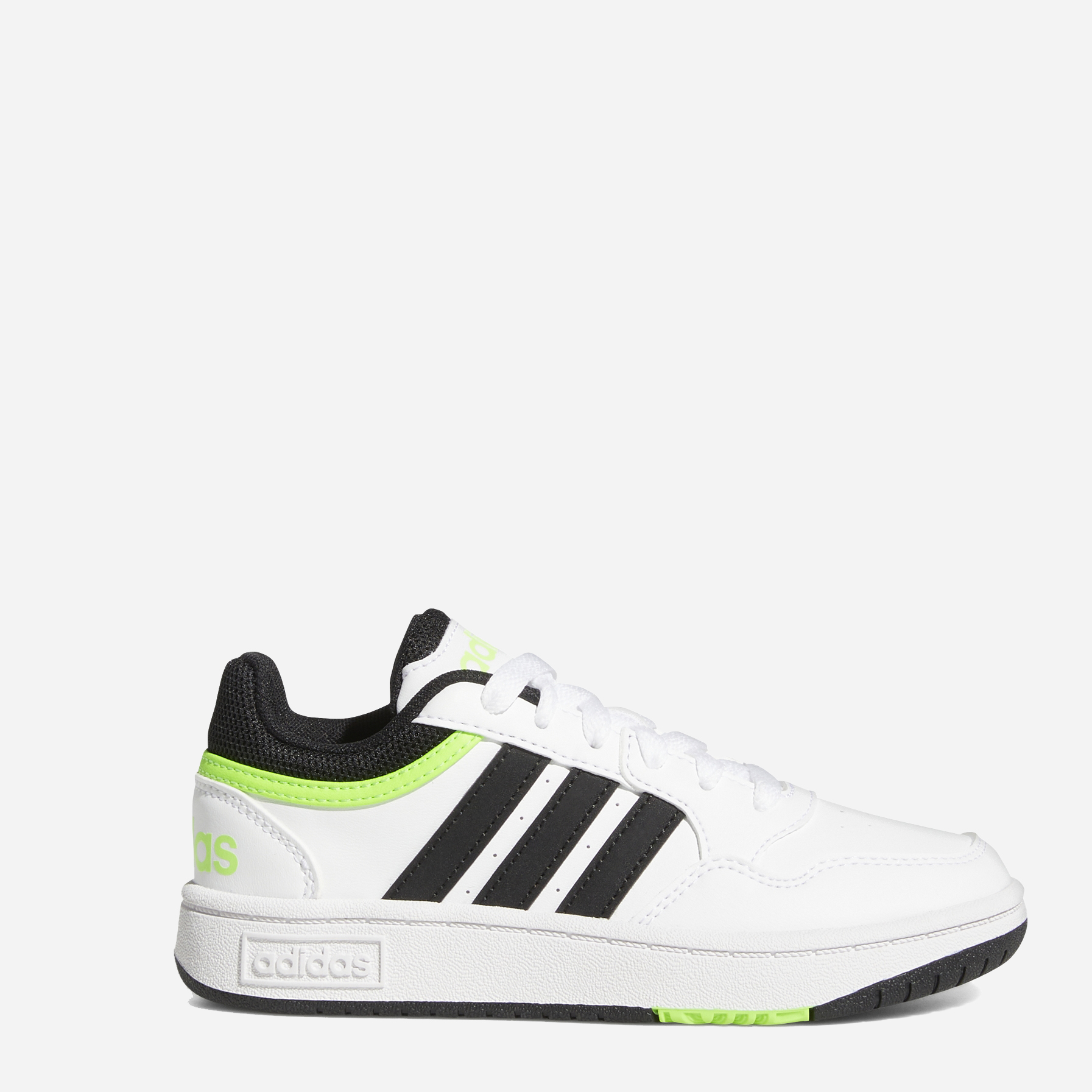 Акція на Підліткові кросівки для хлопчика Adidas Hoops 3.0 K GW0428 38.5 (6UK) Білі від Rozetka