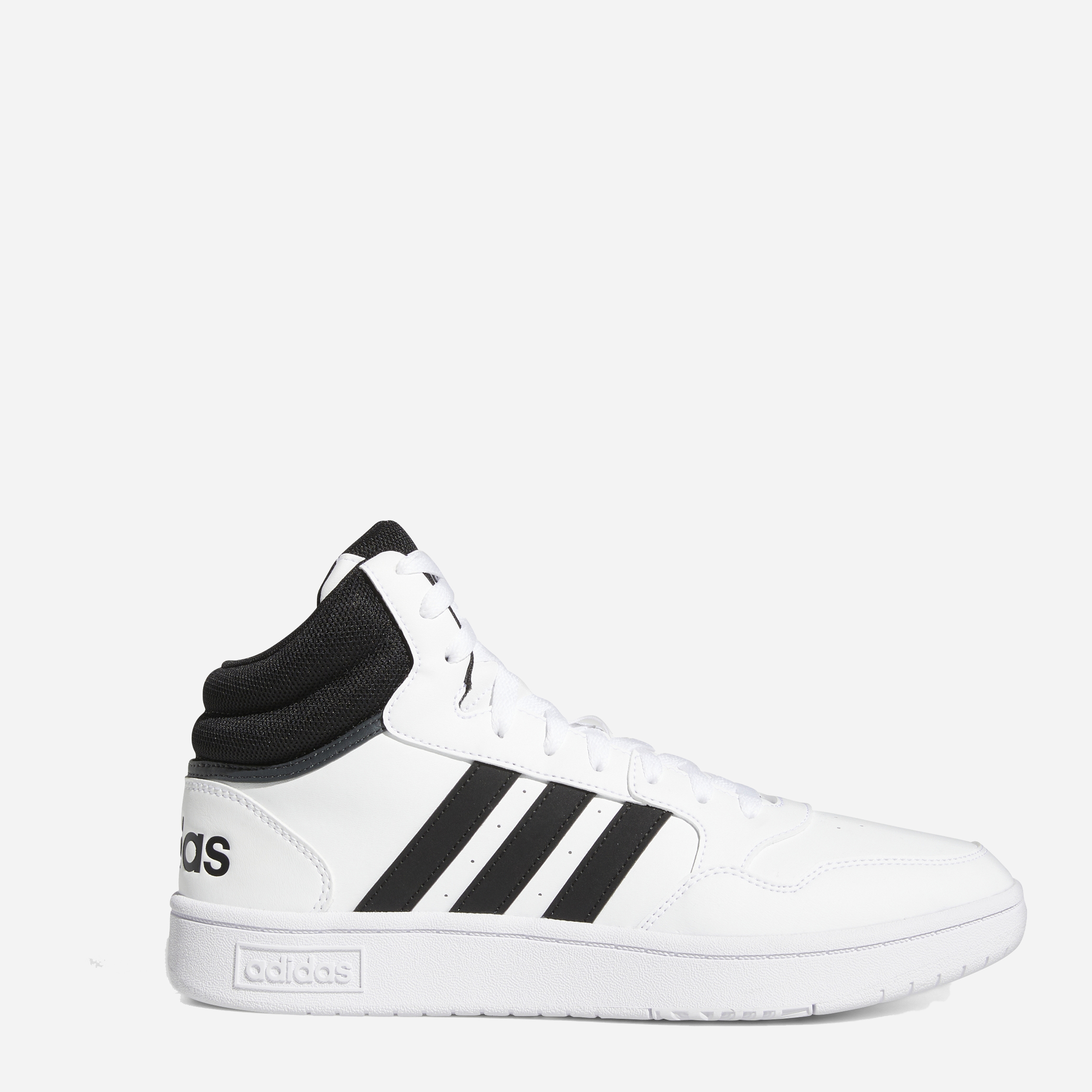 Акція на Чоловічі черевики високі Adidas Hoops 3.0 Mid GW3019 47.5 Білі від Rozetka