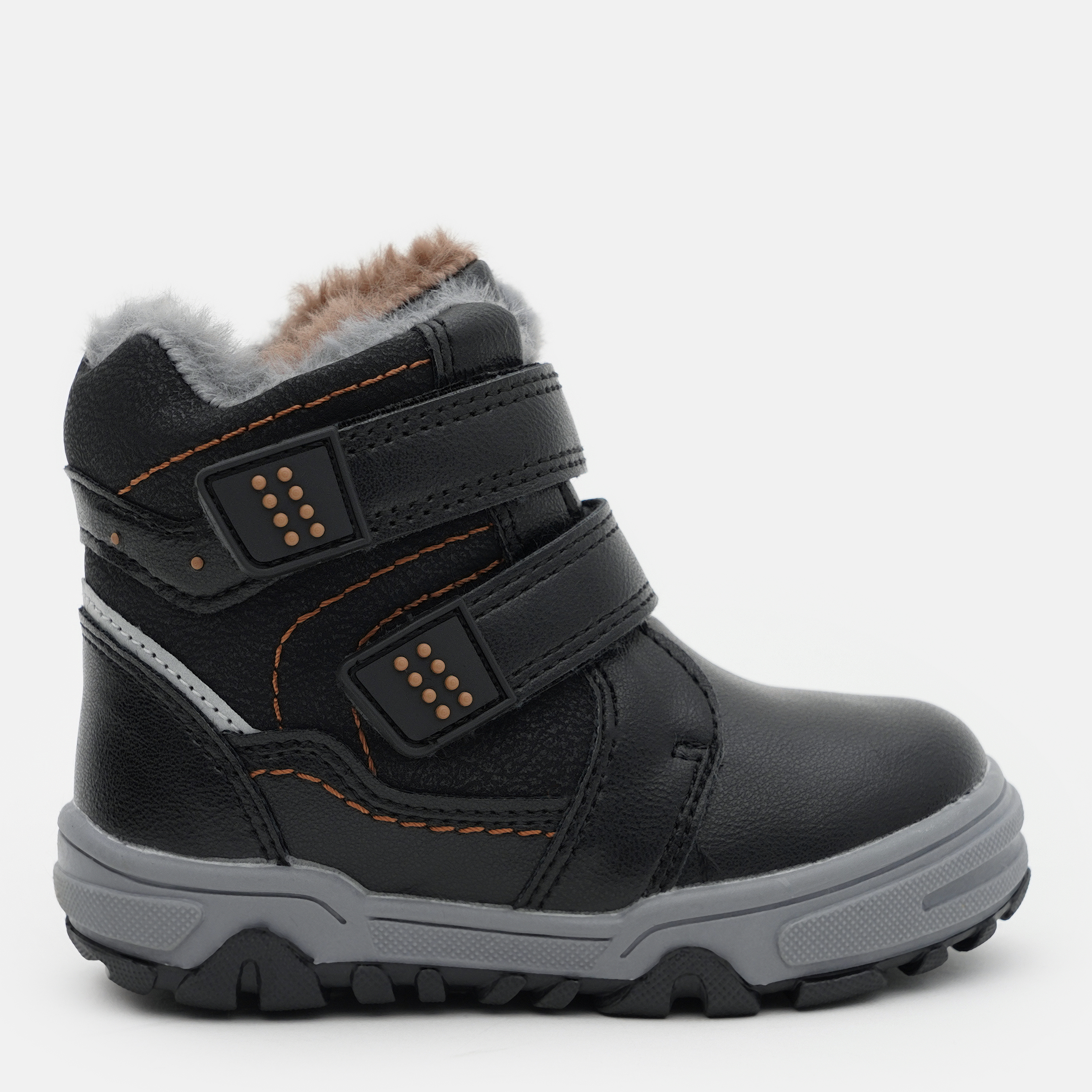 Акція на Дитячі зимові черевики для хлопчика Apawwa GD512 26 Чорні від Rozetka
