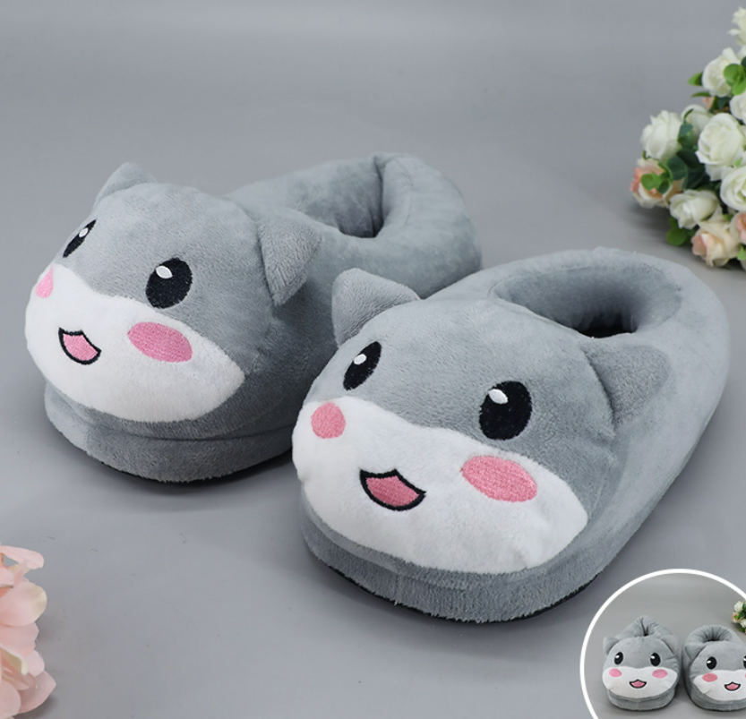 Тапочки-игрушки мягкие Хомячки серые, унисекс, 37-40 / FS-2267 от ...