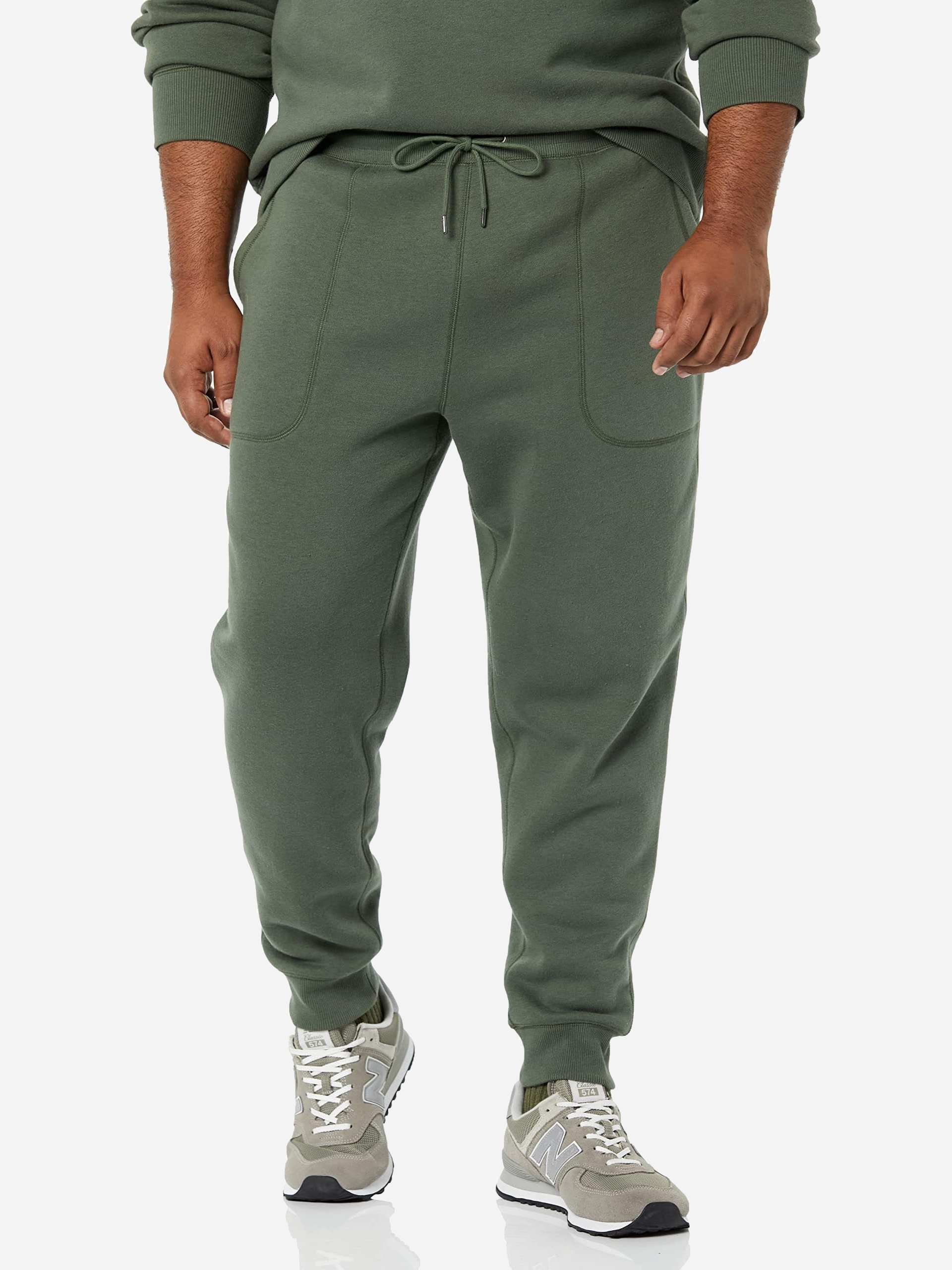 Акція на Спортивні штани чоловічі утеплені Goodthreads GD-00061556 L Темно-зелені від Rozetka
