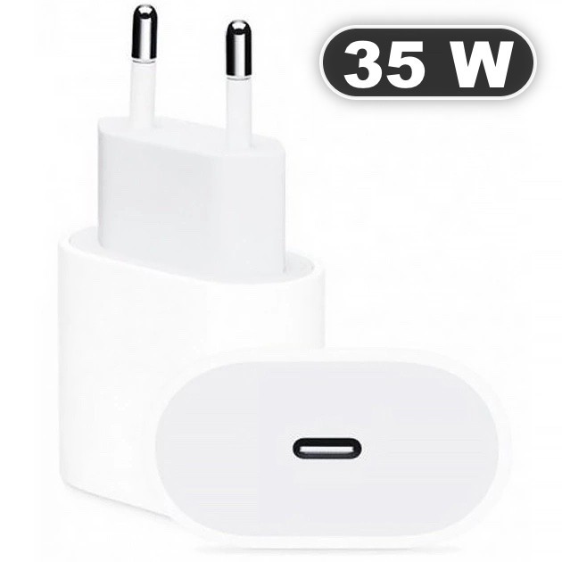 Зарядний блок для iPhone 15/Pro/Plus/Max Швидка зарядка USB-C 35W Блок ...