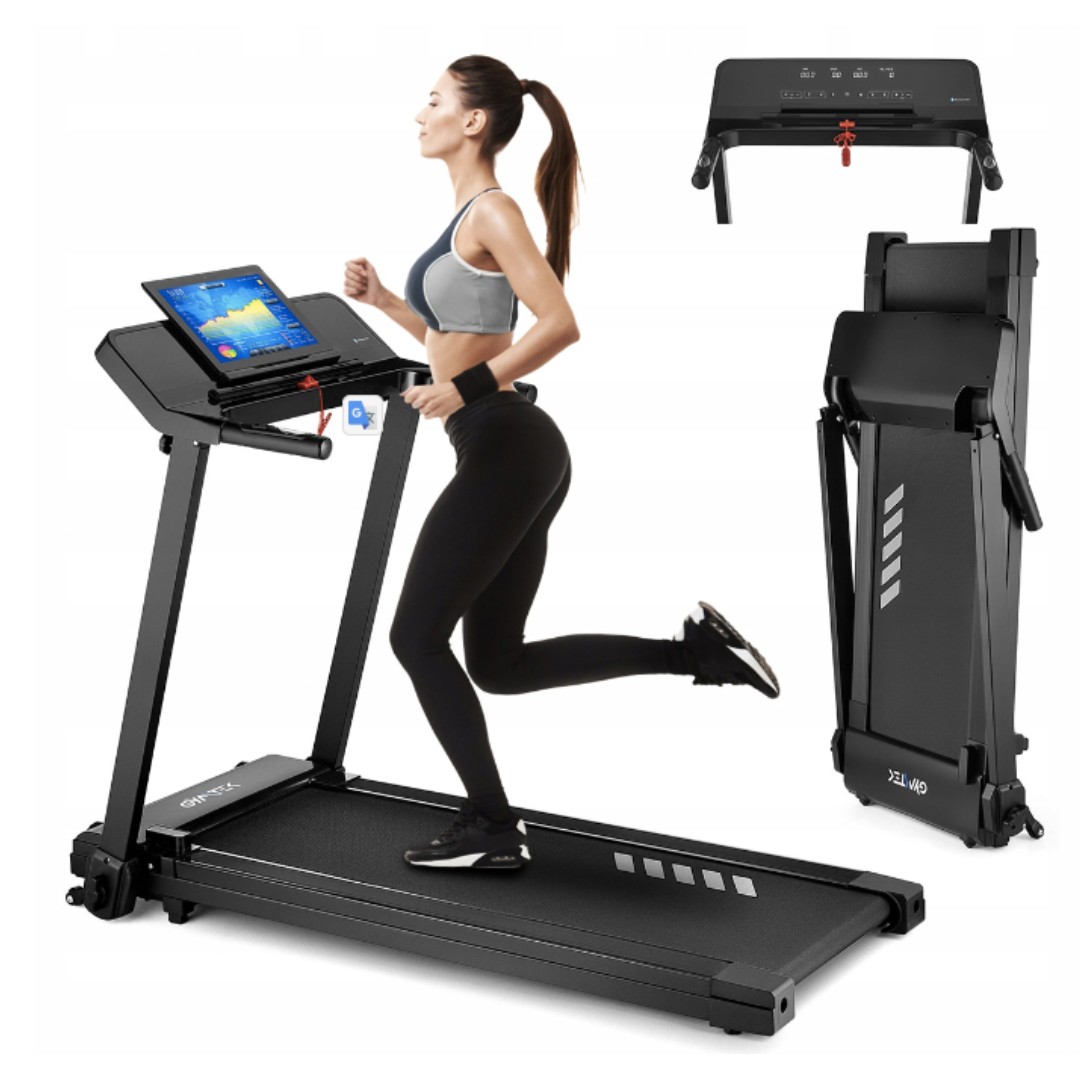 Бігова доріжка GYMTEK XT550, Електрична бігова доріжка 1-12 км/ч ...