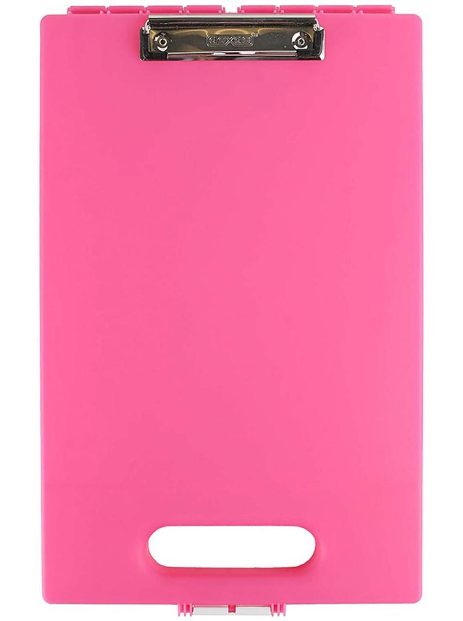 Папка-кейс Dexas Clipcase-1 А4 c ручкой 40x25,5 розовый 1717-J225 (1717 ...