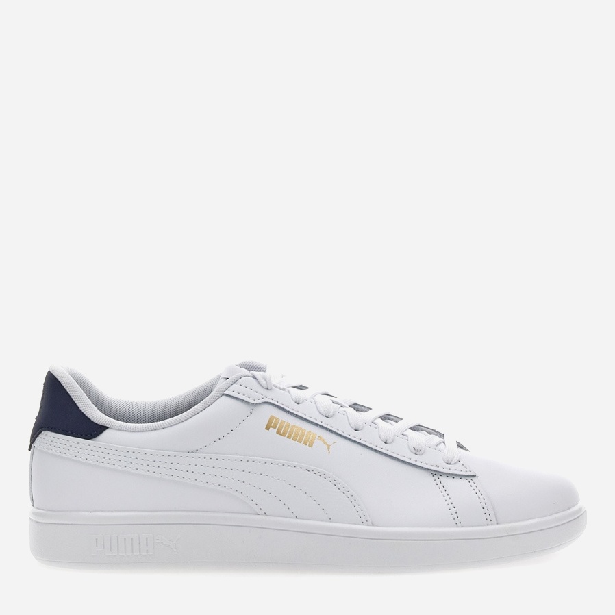 Акція на Чоловічі кеди низькі Puma Smash 3.0 L 39098713 45 (10.5UK) 29.5 см Puma White-Puma Navy-Puma Gold від Rozetka