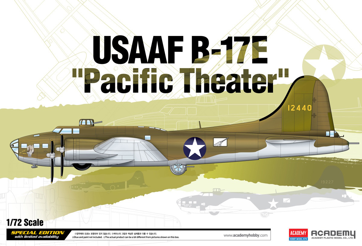 Zdjęcia - Model do sklejania (modelarstwo) Academy Model do składania  USSAF B-17E Pacific Theater skala 1:72 (8809258 