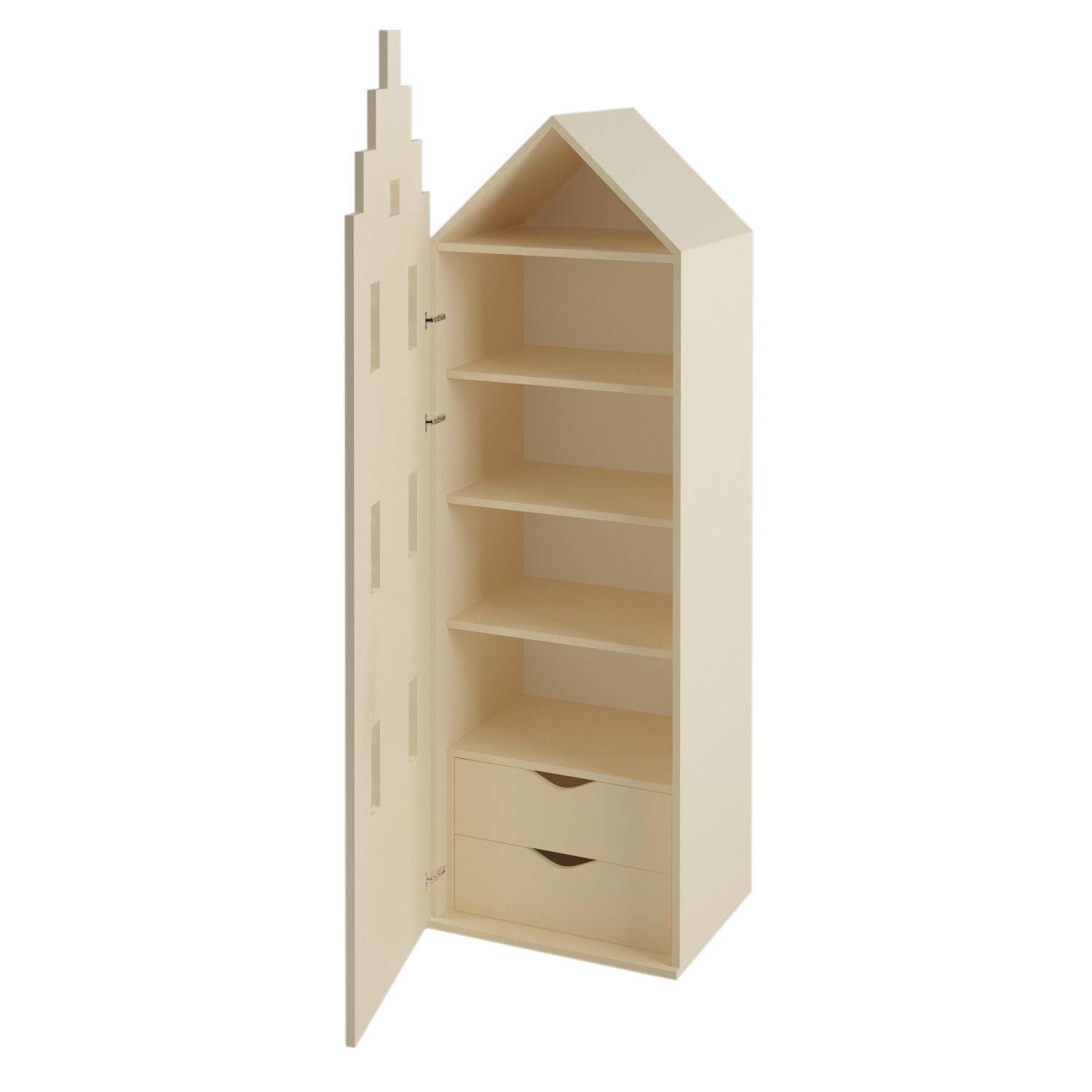 

Детский шкаф для вещей Амстердам Little Room Little Room Baby House ваниль (VAN-1301-12)