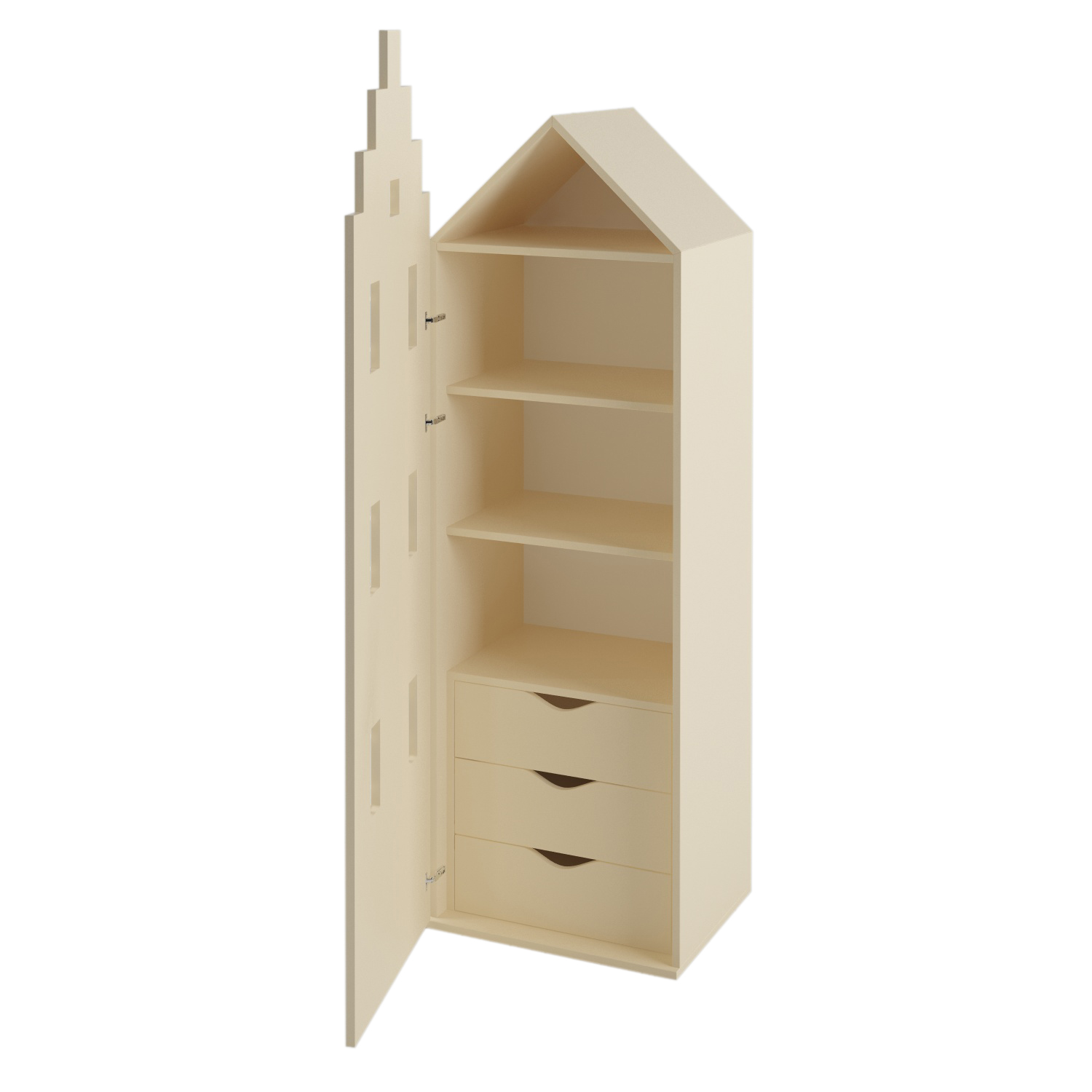 

Шкаф Амстердам для вещей Little Room Little Room Baby House ваниль (VAN-1301-13)