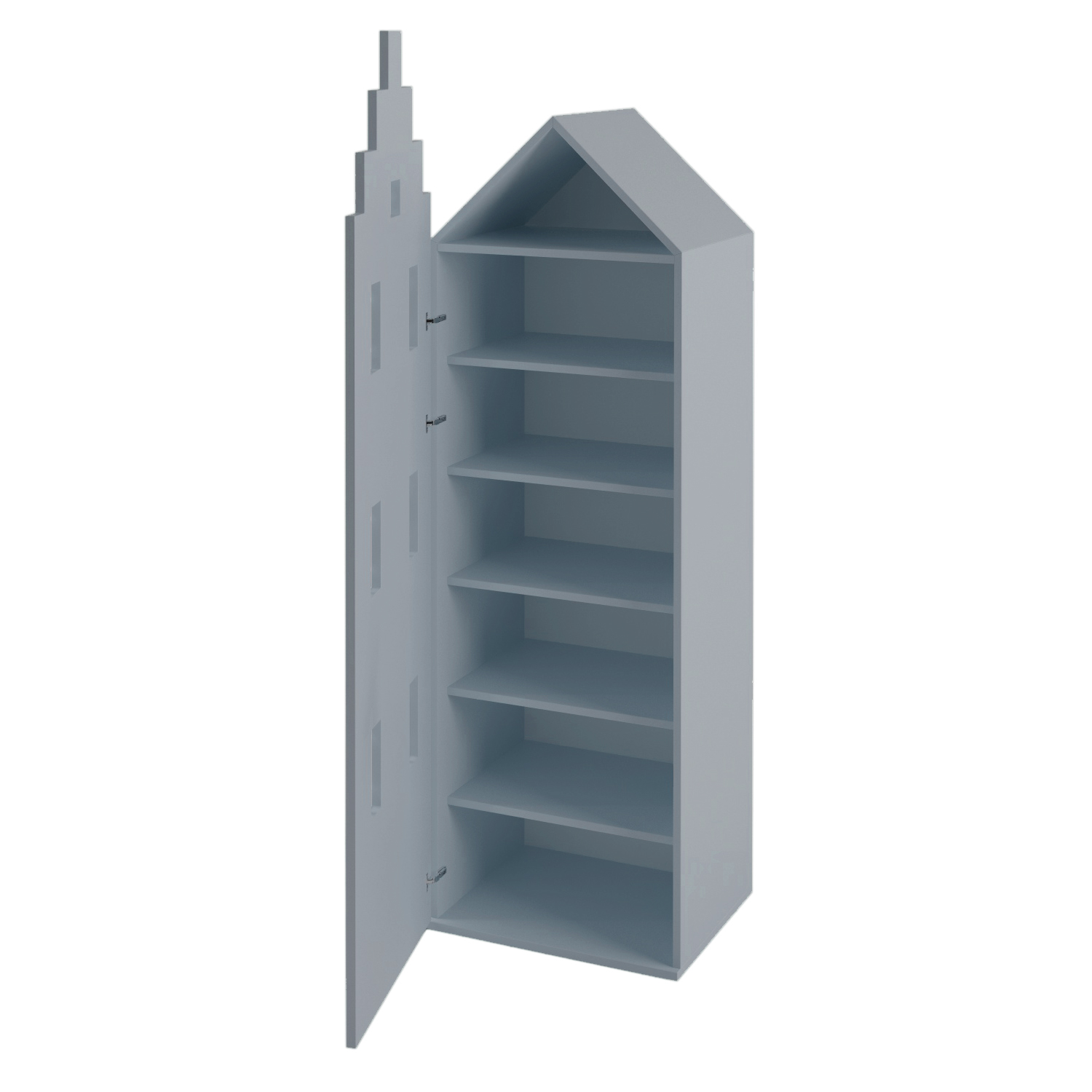 

Детский гардеробный шкаф домик Амстердам Little Room Little Room Baby House голубой (GLB-7179-10)