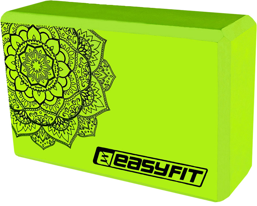 Блок для йоги EasyFit Mandala EF-1819-G йога кирпич-пропс для ...