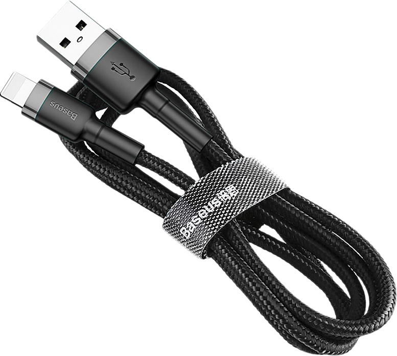 Кабель Baseus Cafule Cable USB for Lightning 1.5A 2.0 м Grey/Black ...