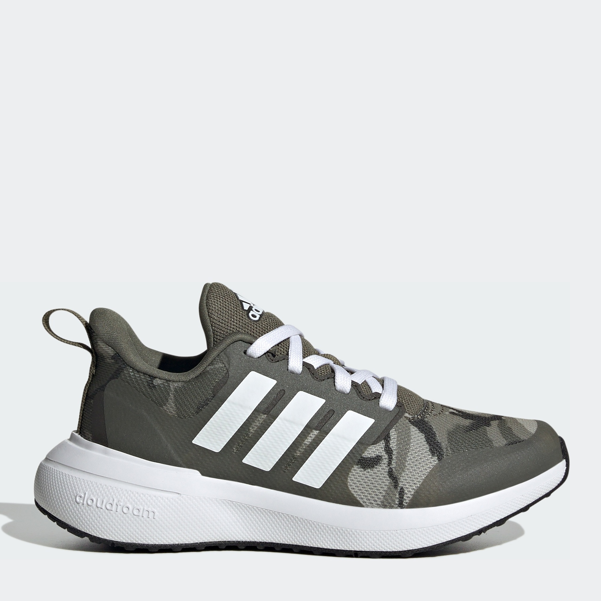 Акція на Підліткові кросівки для хлопчика Adidas Fortarun 2.0 K IF6220 39 Olive Strata від Rozetka