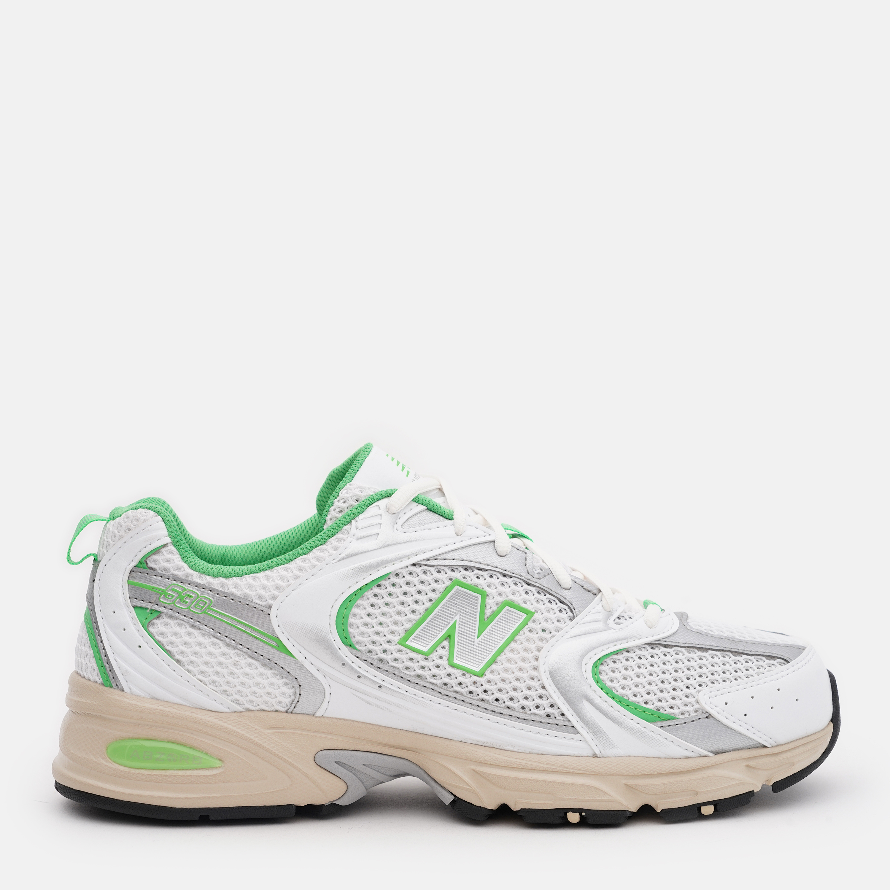 Акція на Чоловічі кросівки New Balance 530 MR530EC 41.5 (8US) 26 см Білий/Салатовий від Rozetka