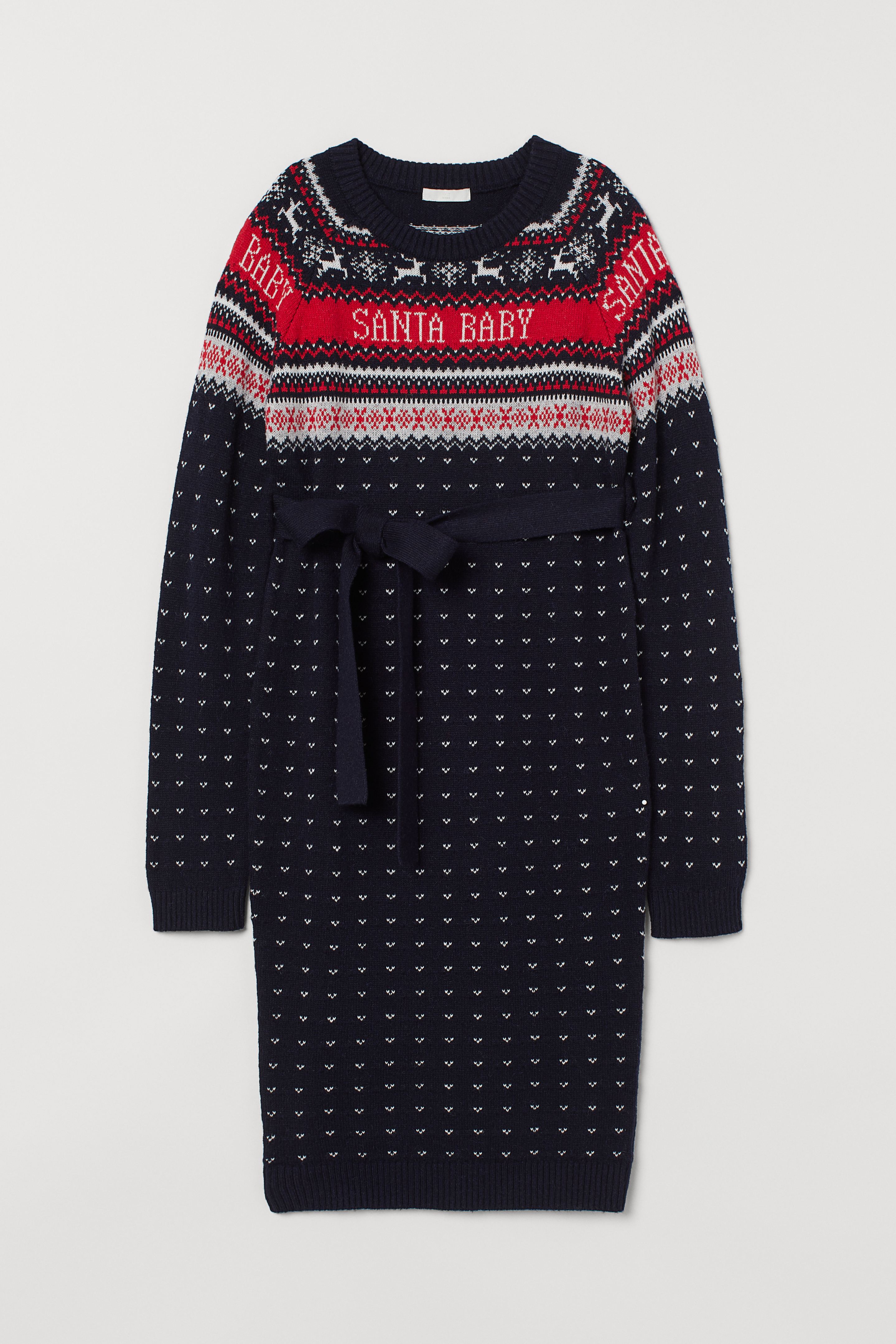 

Платье для беременных H&M XS темно синий принт 8103840