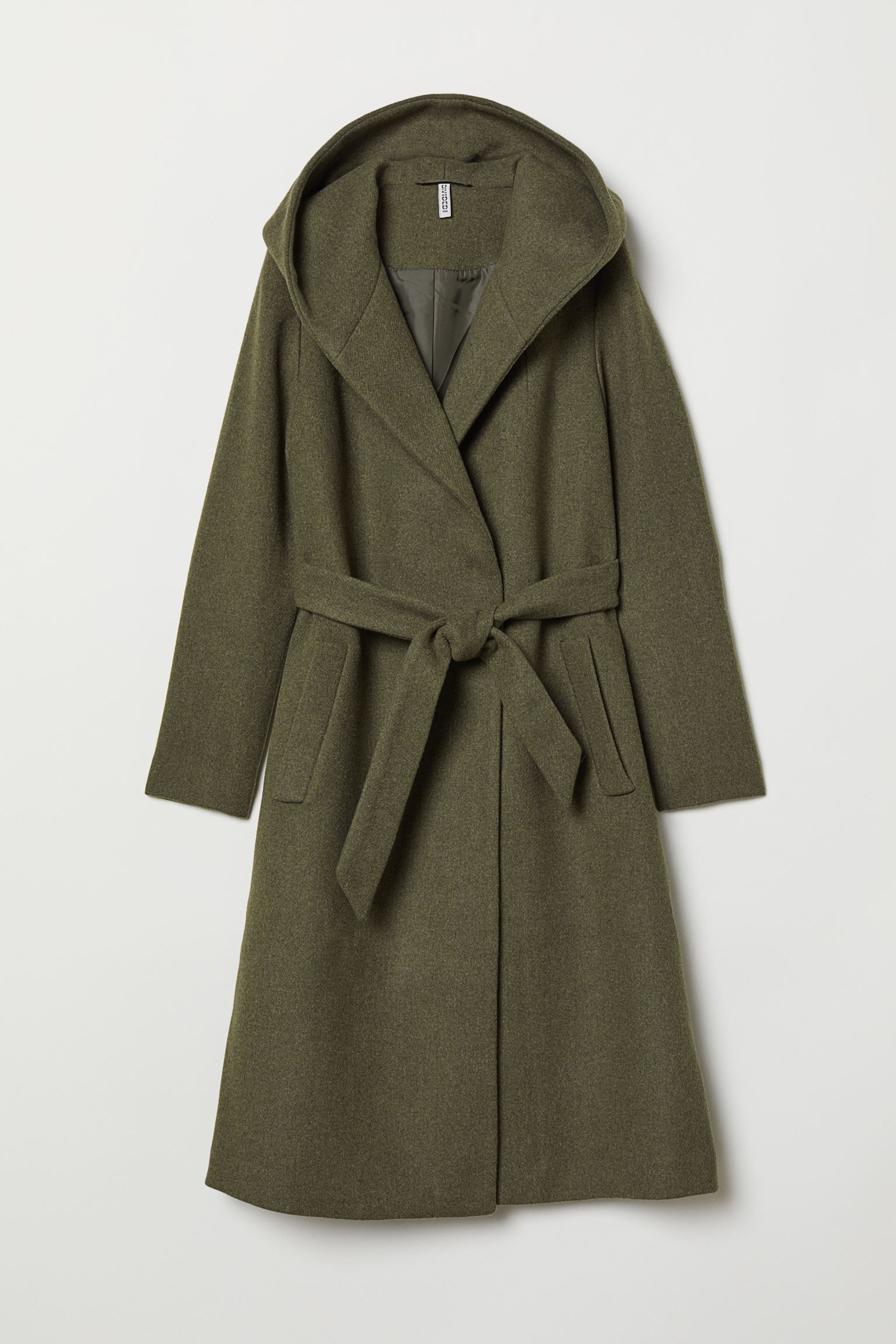 

Пальто H&M 36 хаки зеленый 13103128780