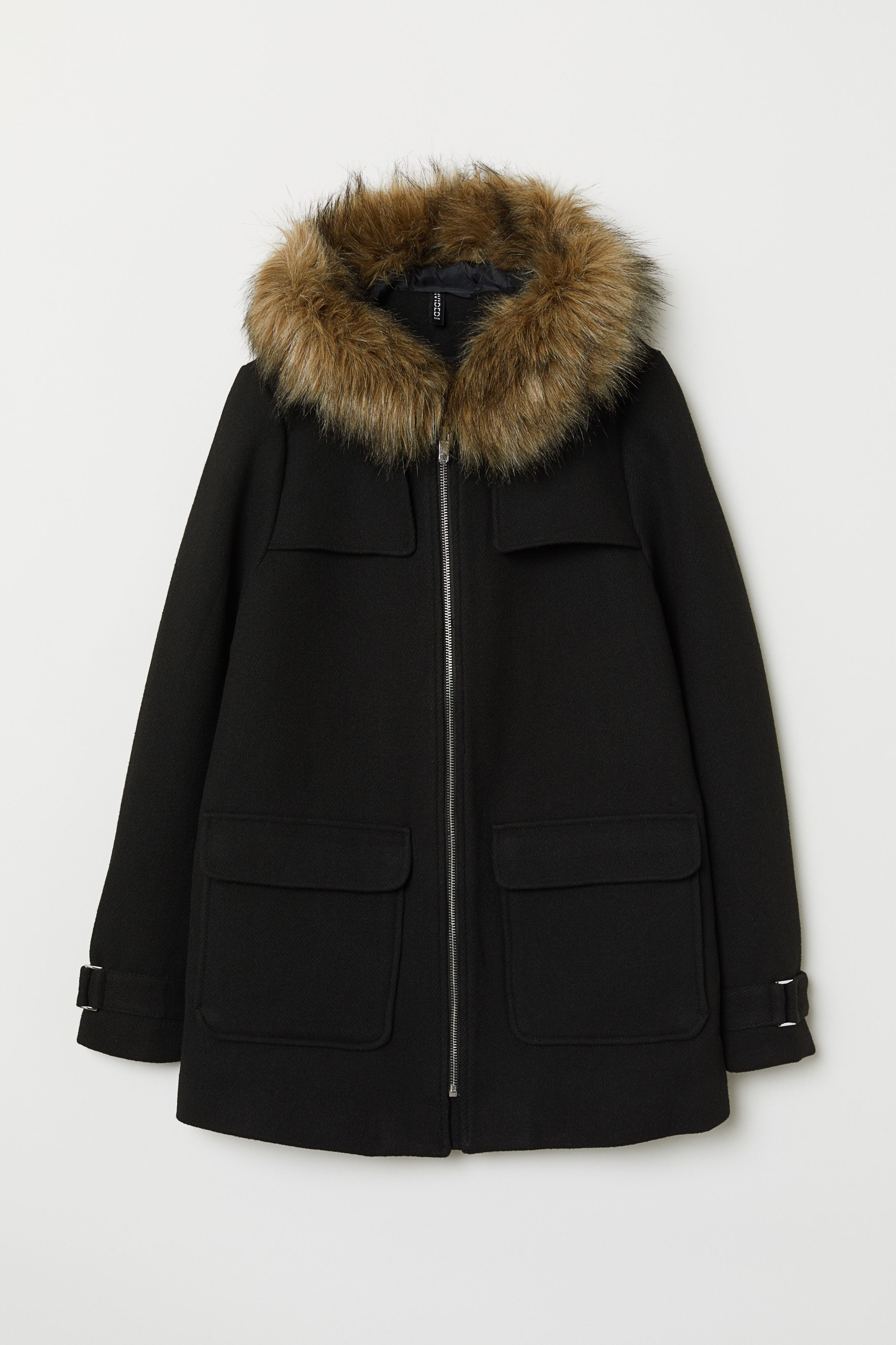 

Пальто H&M  черный 6422408, Пальто H&M 44 черный 6422408