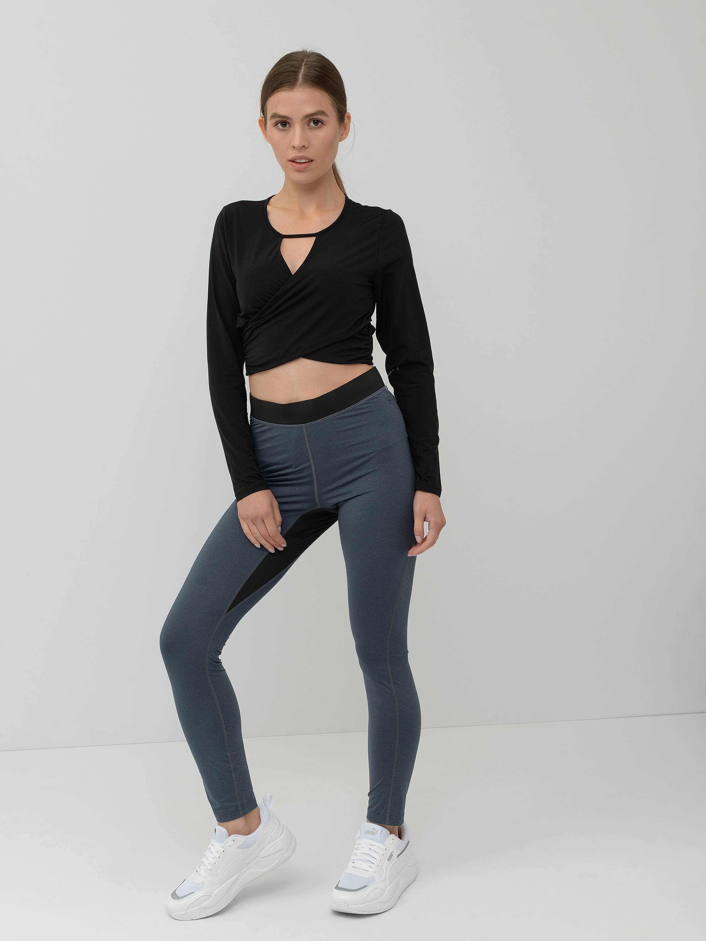 

Спортивные леггинсы H&M  синий 114558, Спортивные леггинсы H&M S синий 114558