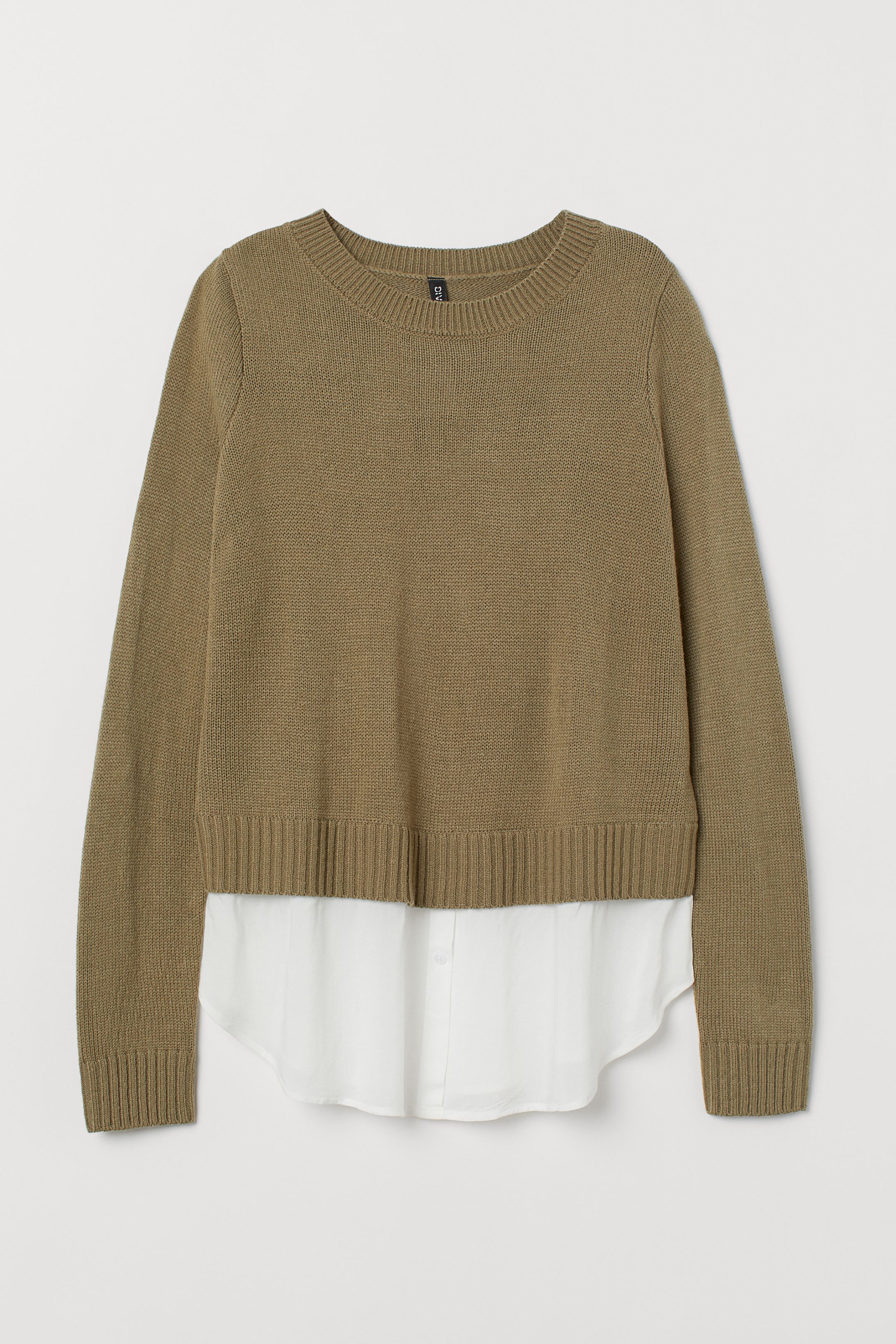 

Джемпер H&M S зеленый хаки 5553646