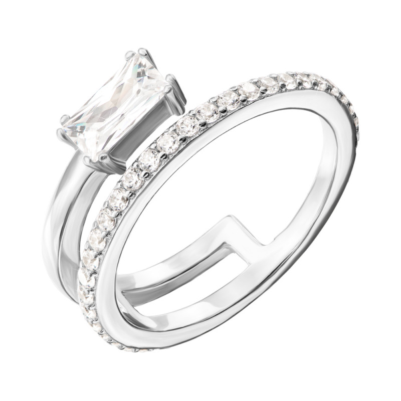 

Серебряное кольцо с фианитами 000134292 16.5 размера