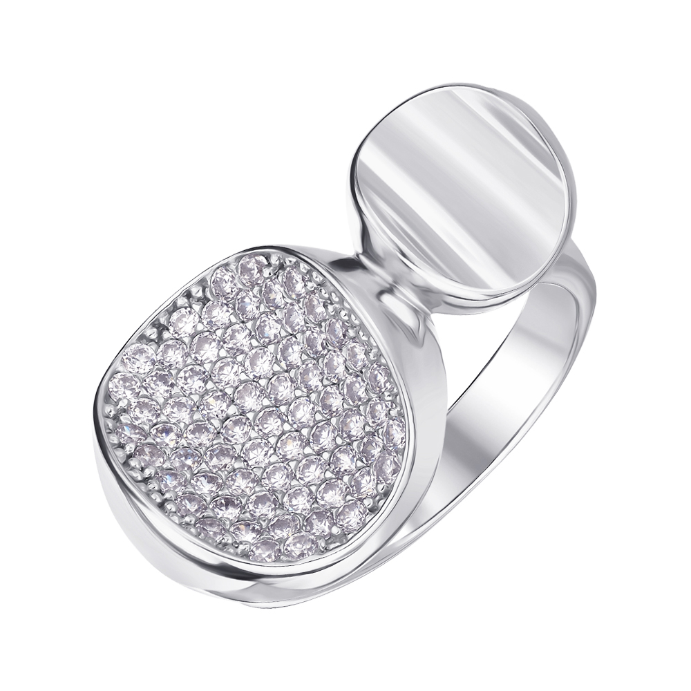 

Серебряное кольцо с фианитами 000145127 17.5 размера