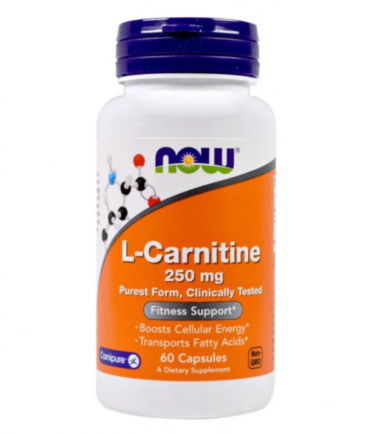 

Жиросжигатель NOW L-Carnitine 250 мг 60 капсул