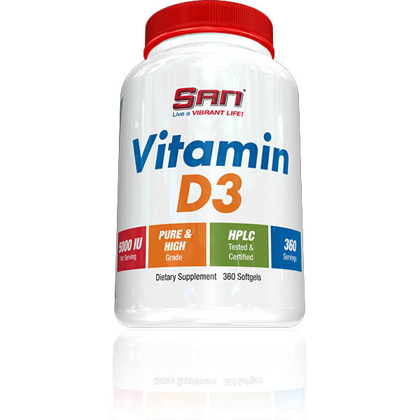 

Витамины и минералы SAN Vitamin D3 1000IU 360 капсул